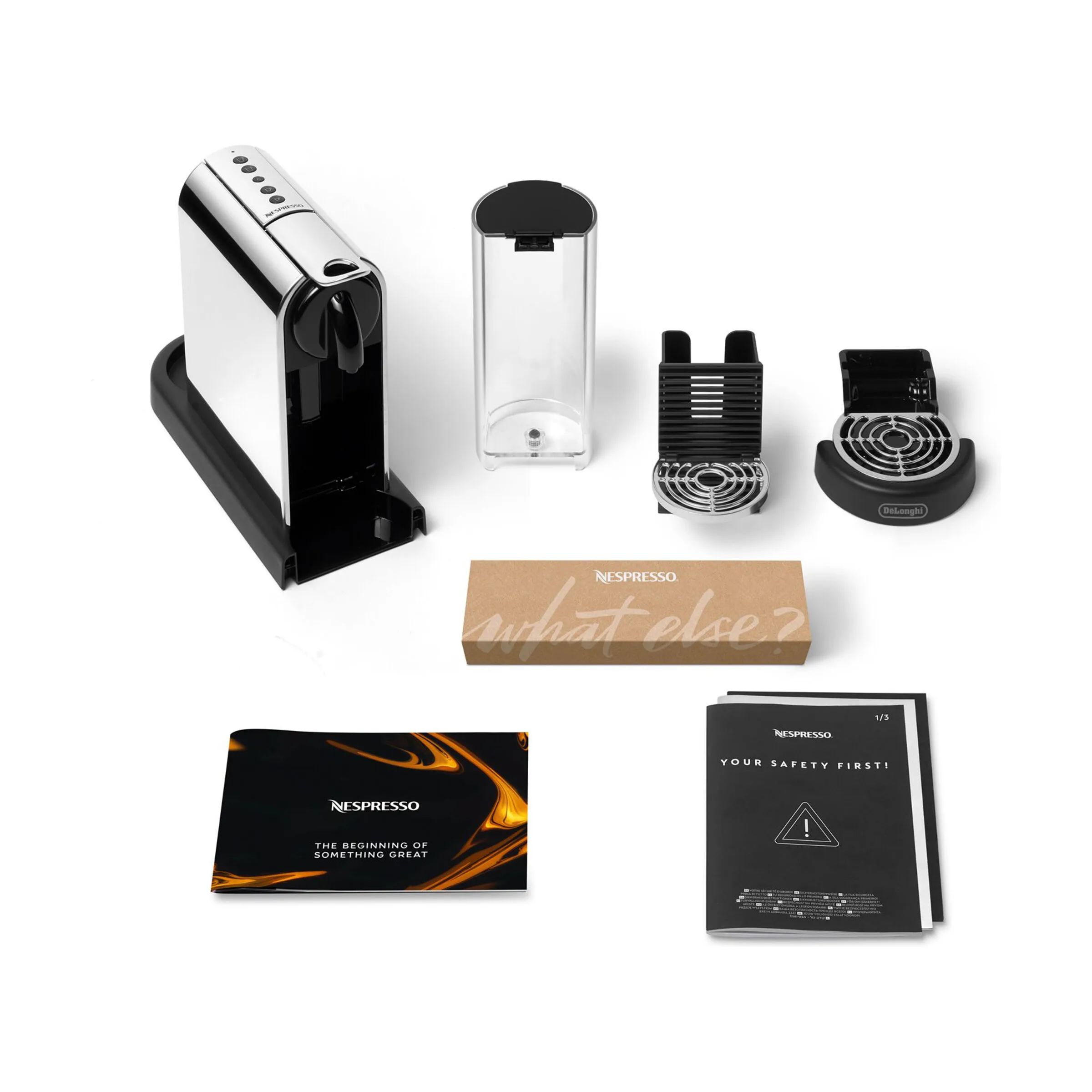 Nespresso kapselmaskiner Vertuo Next CitiZ Platinum Kapsel Kaffemaskine i Stål, 7