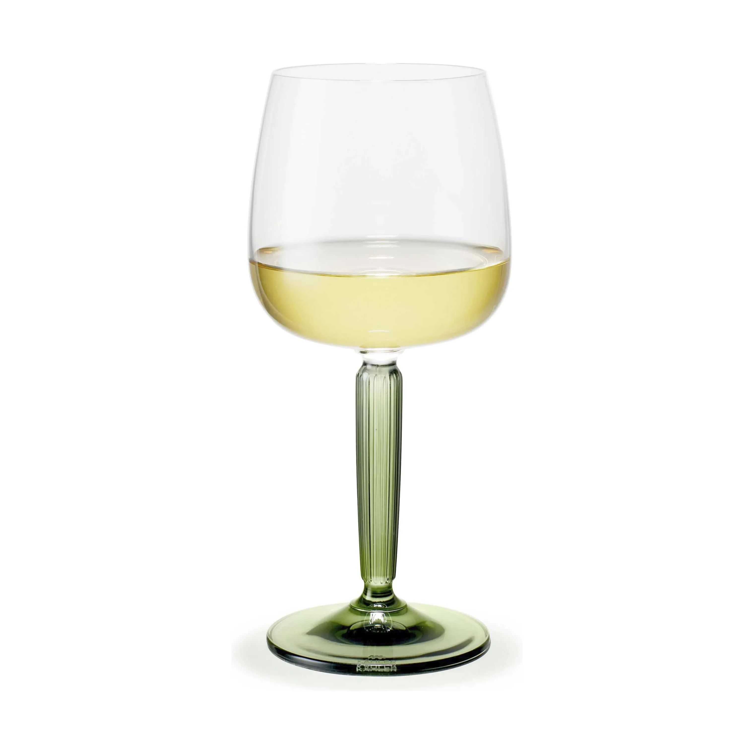 Kähler Hvidvinsglas Hammershøi Hvidvinsglas - 2 stk. i Grøn, 3