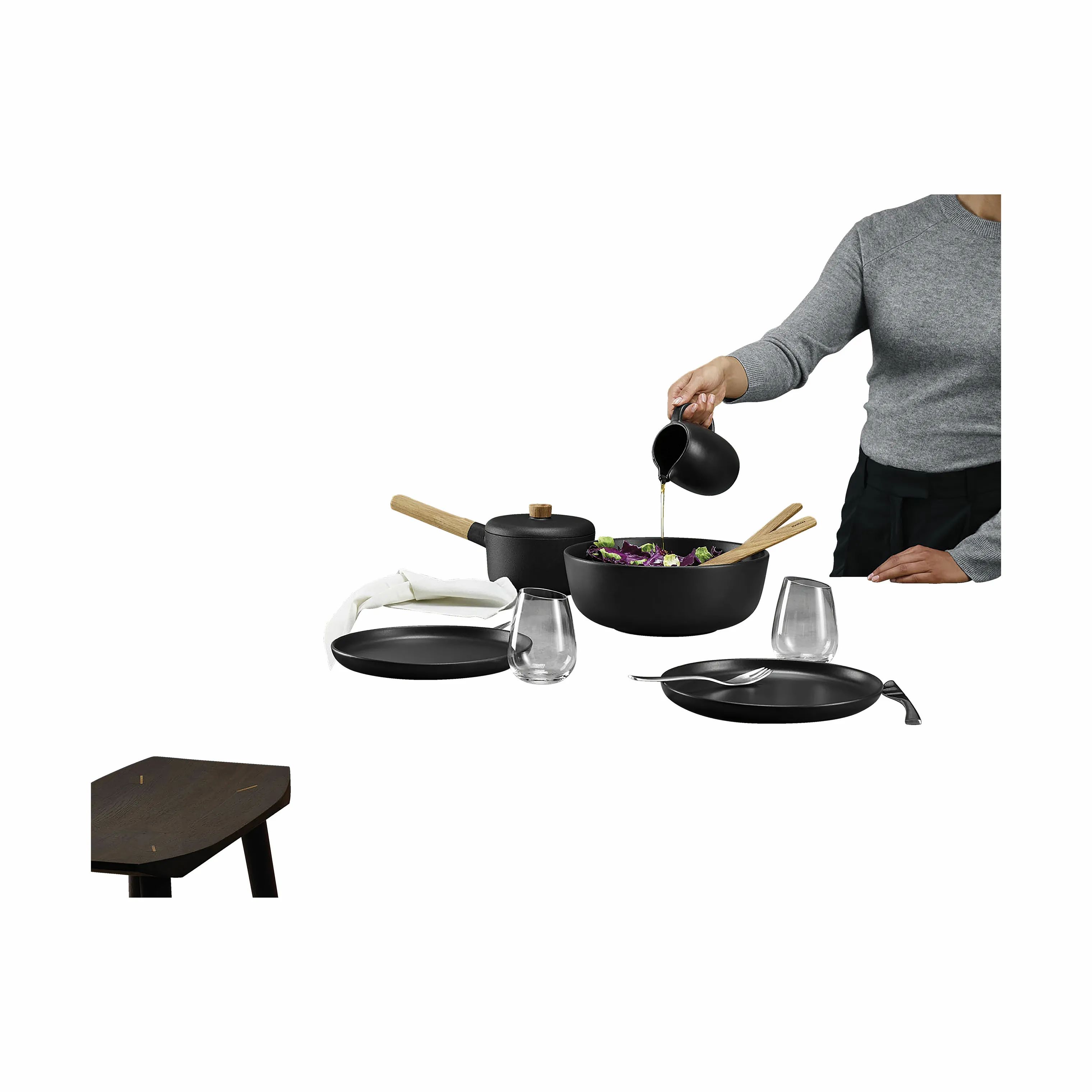 Eva Solo Serveringskander Nordic Kitchen Kande i Black, 50 cl, 4