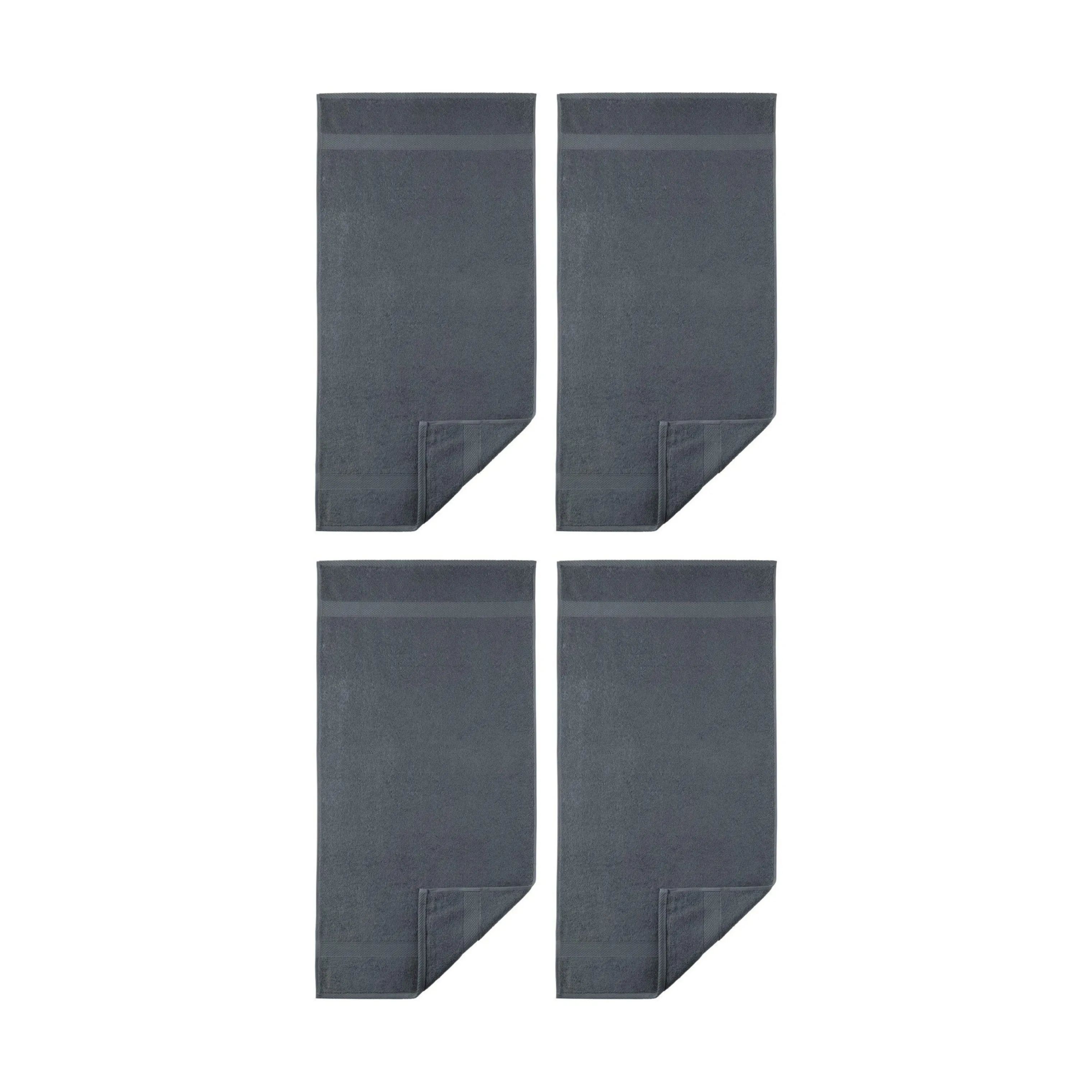 Egeria Håndklæder Diamant Håndklæde - 4 stk. i Anthracit, 1