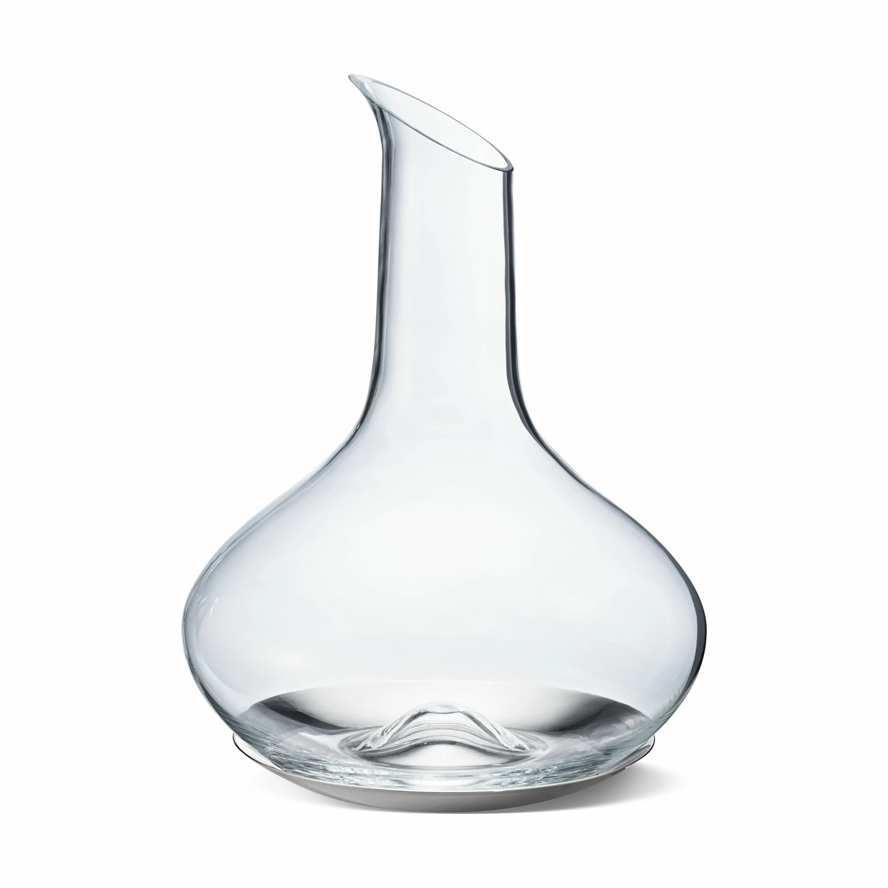 Georg Jensen Vinkarafler Sky Vinkaraffel m. coaster i Klar/Stål, 1