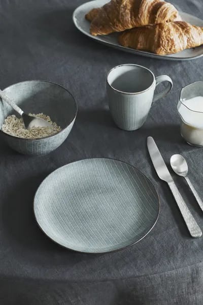 Broste Copenhagen Frokosttallerkener Nordic Sea Frokosttallerken i Soft Blue, 4