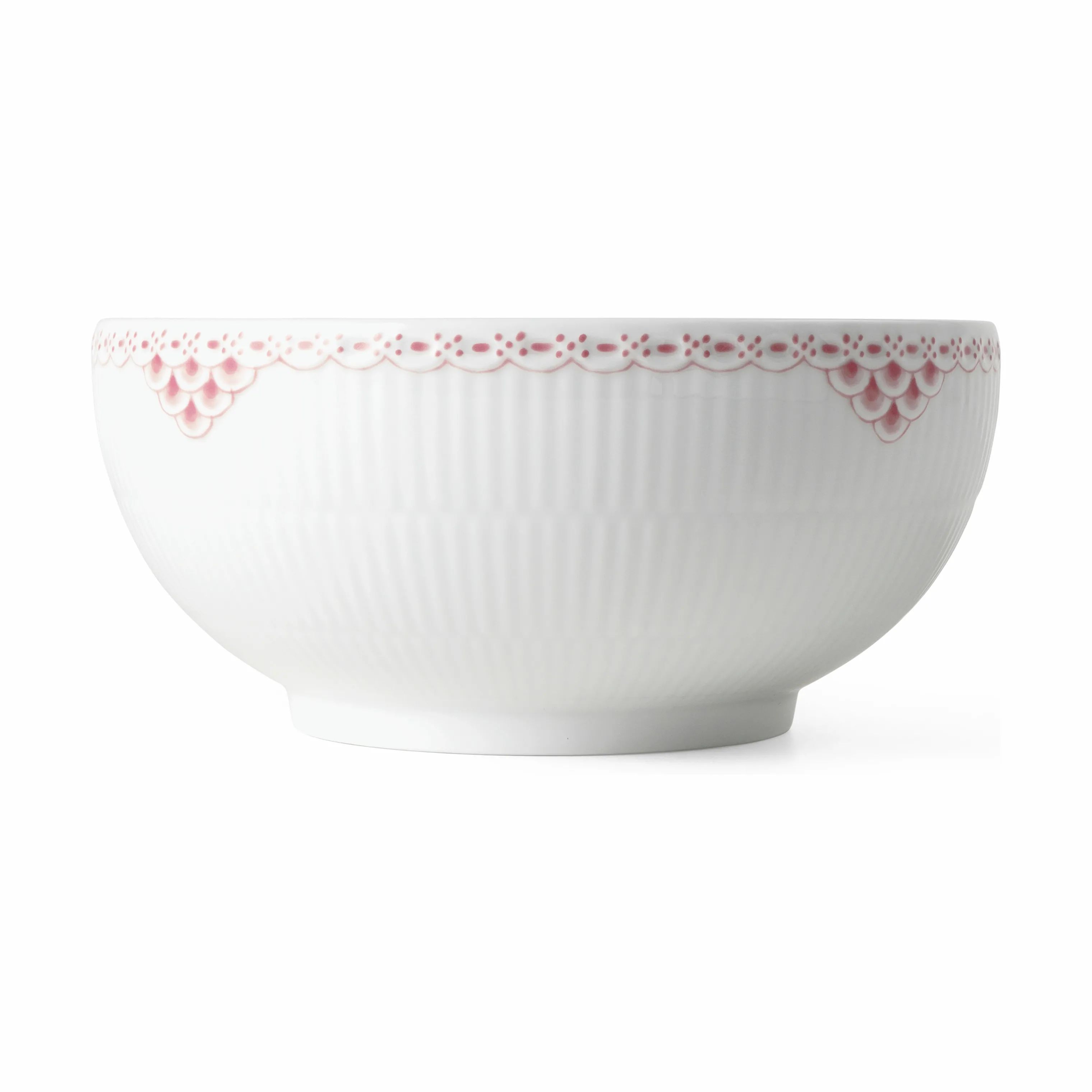 Royal Copenhagen Serveringsskåle Koral Riflet Blonde Skål i Koral/hvid, 4