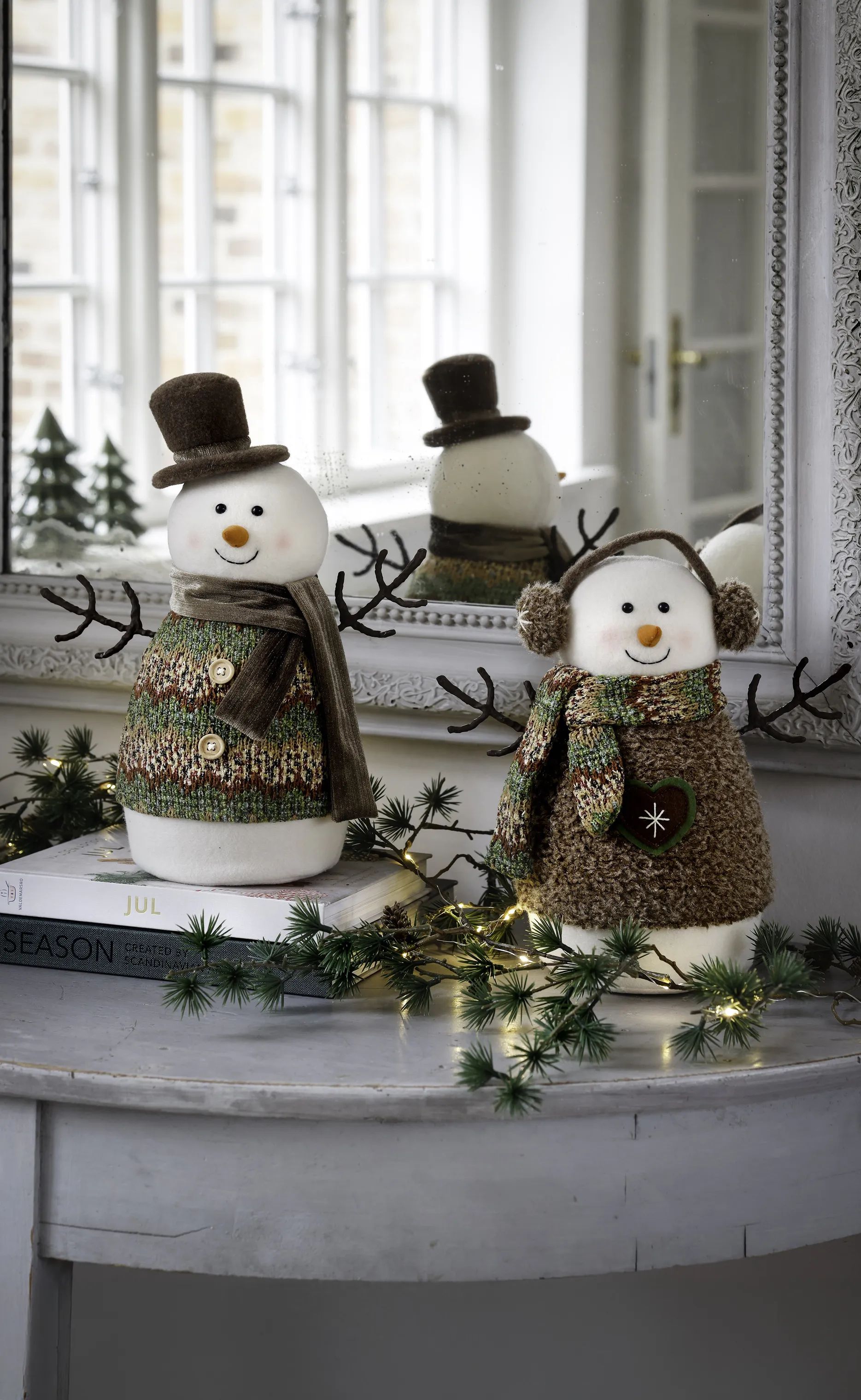 Casa Christmas Julefigurer Snemand i 37 cm, 2