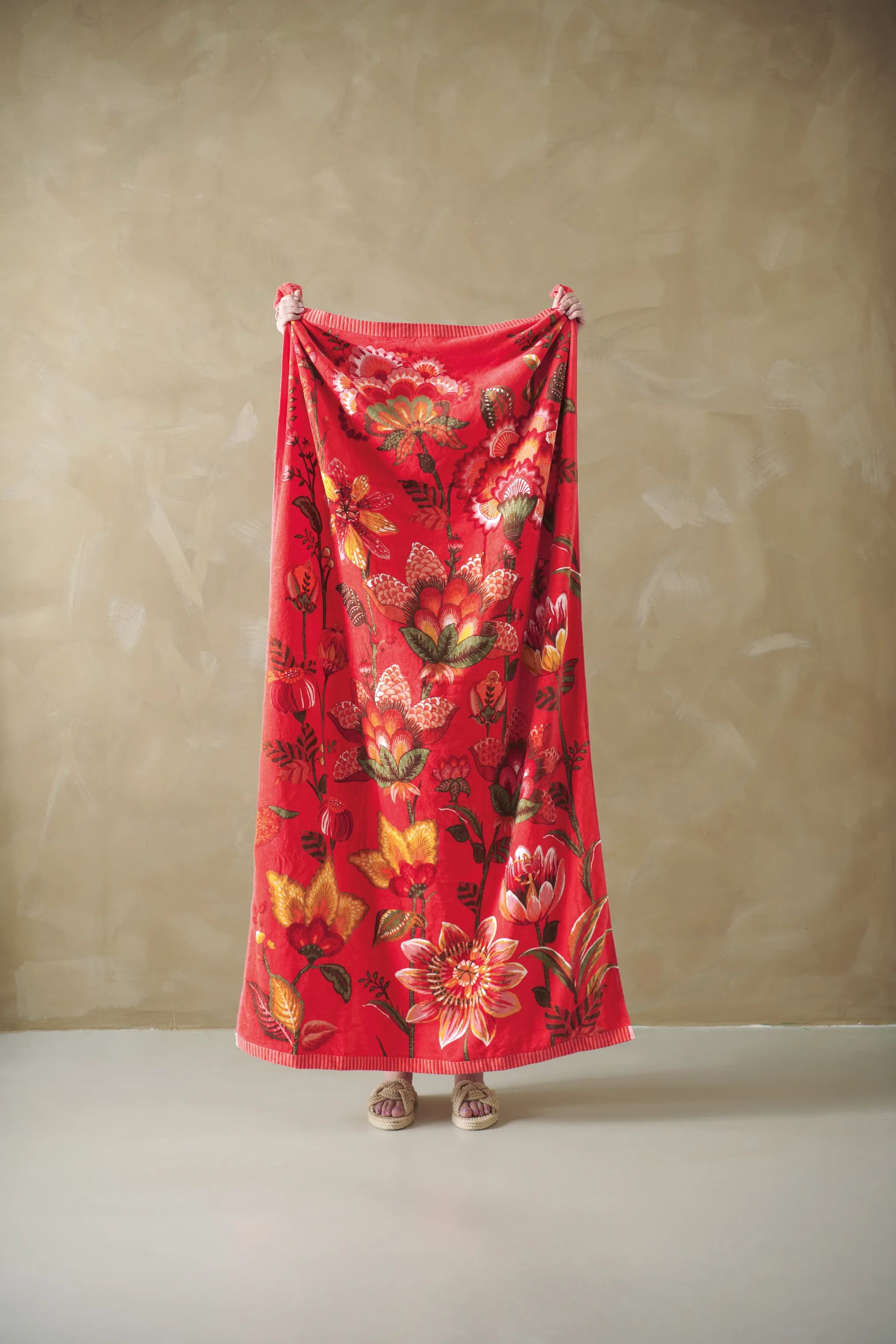 PIP Studio Håndklæder Sunny Side Up Badehåndklæde i Red, 2