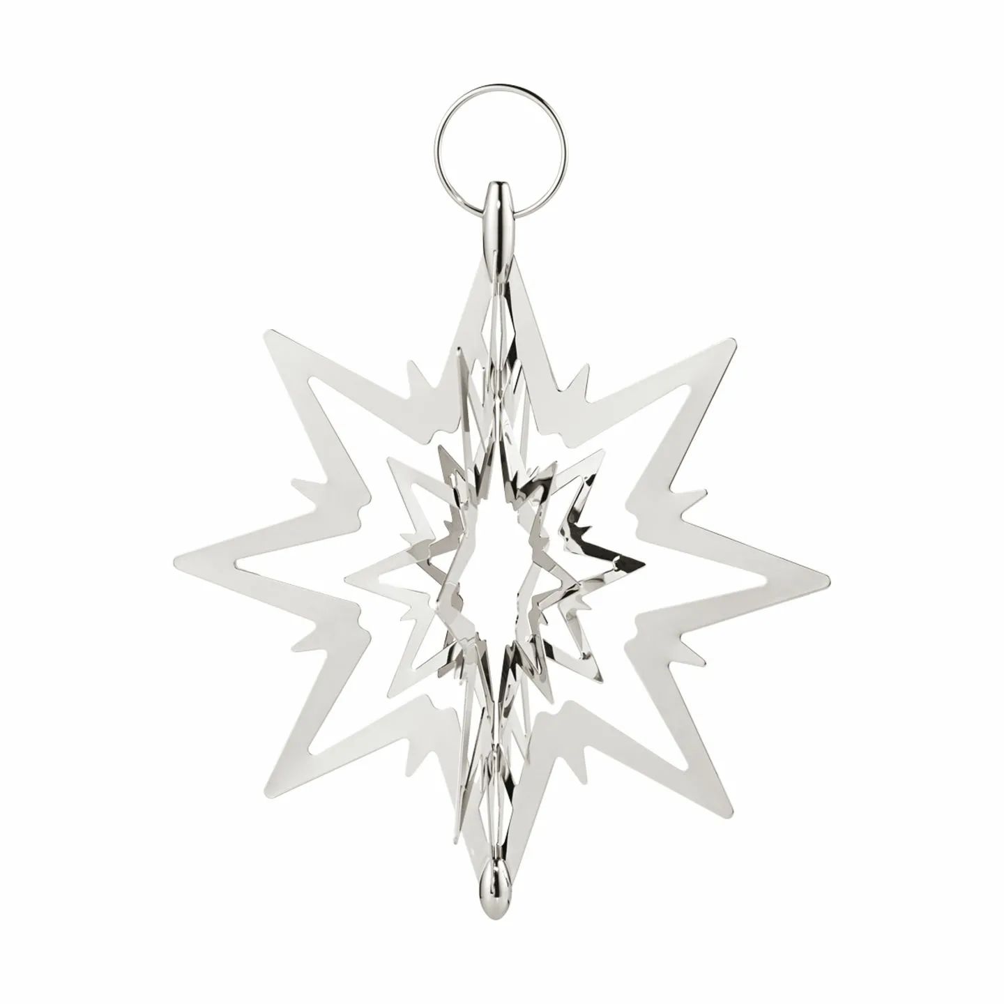 Georg Jensen Topstjerner Christmas Collectibles Topstjerne Lille i Sølvfarvet, Lille, 2