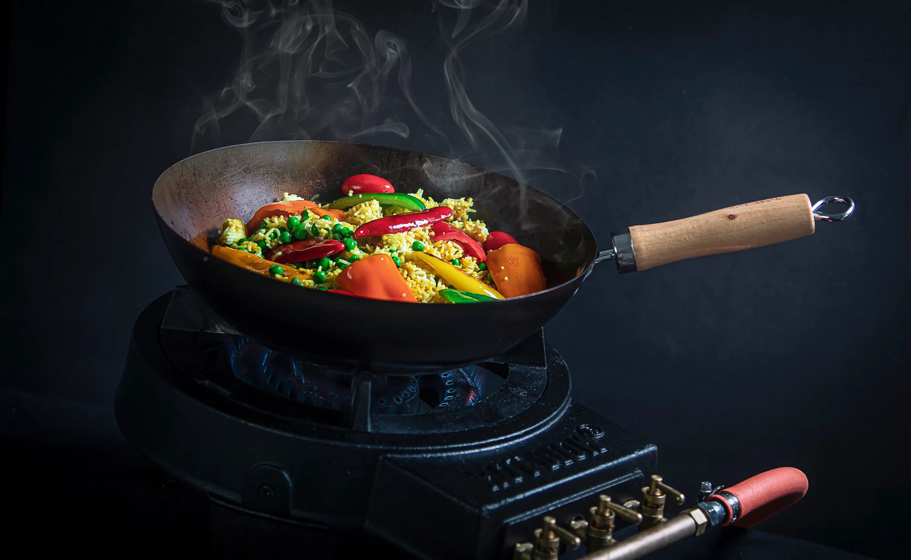 HOT WOK Gasbrændere HOT WOK Pro Gasblus i Sort, 5