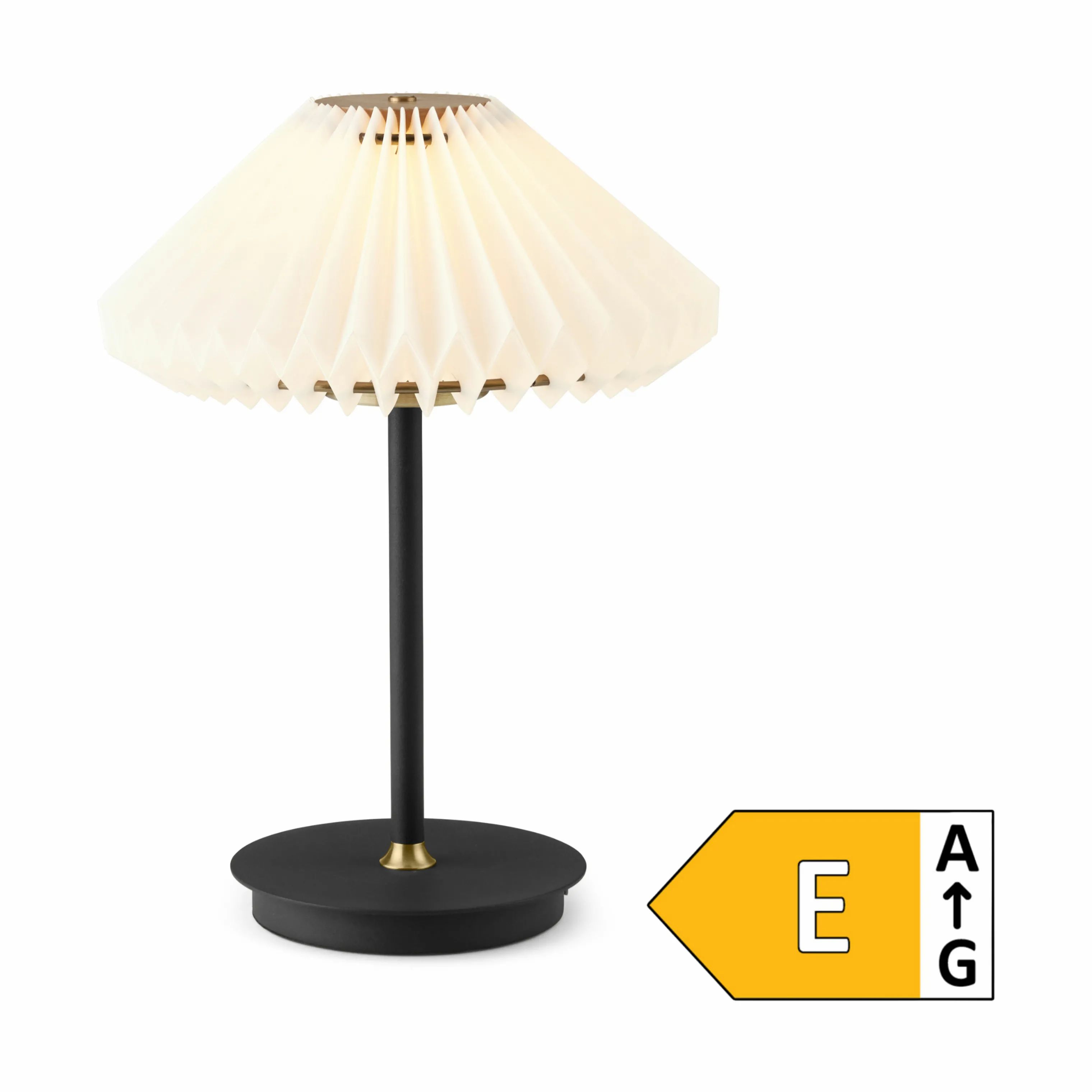 Halo Design Bordlamper Paris to Go Bordlampe i Clean White/sort, 1