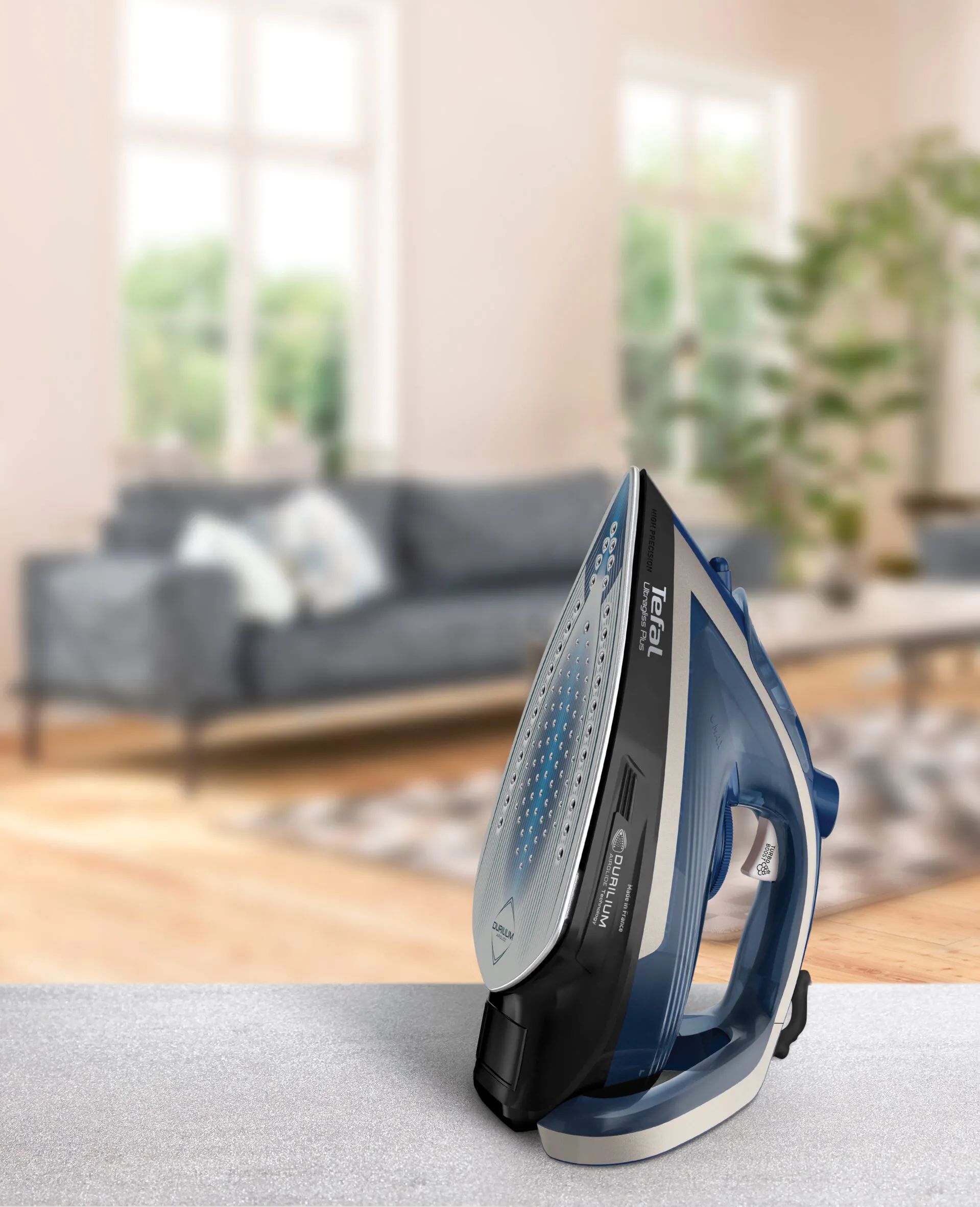 Tefal Strygejern Ultragliss+ Dampstrygejern i hvid/blå, 2