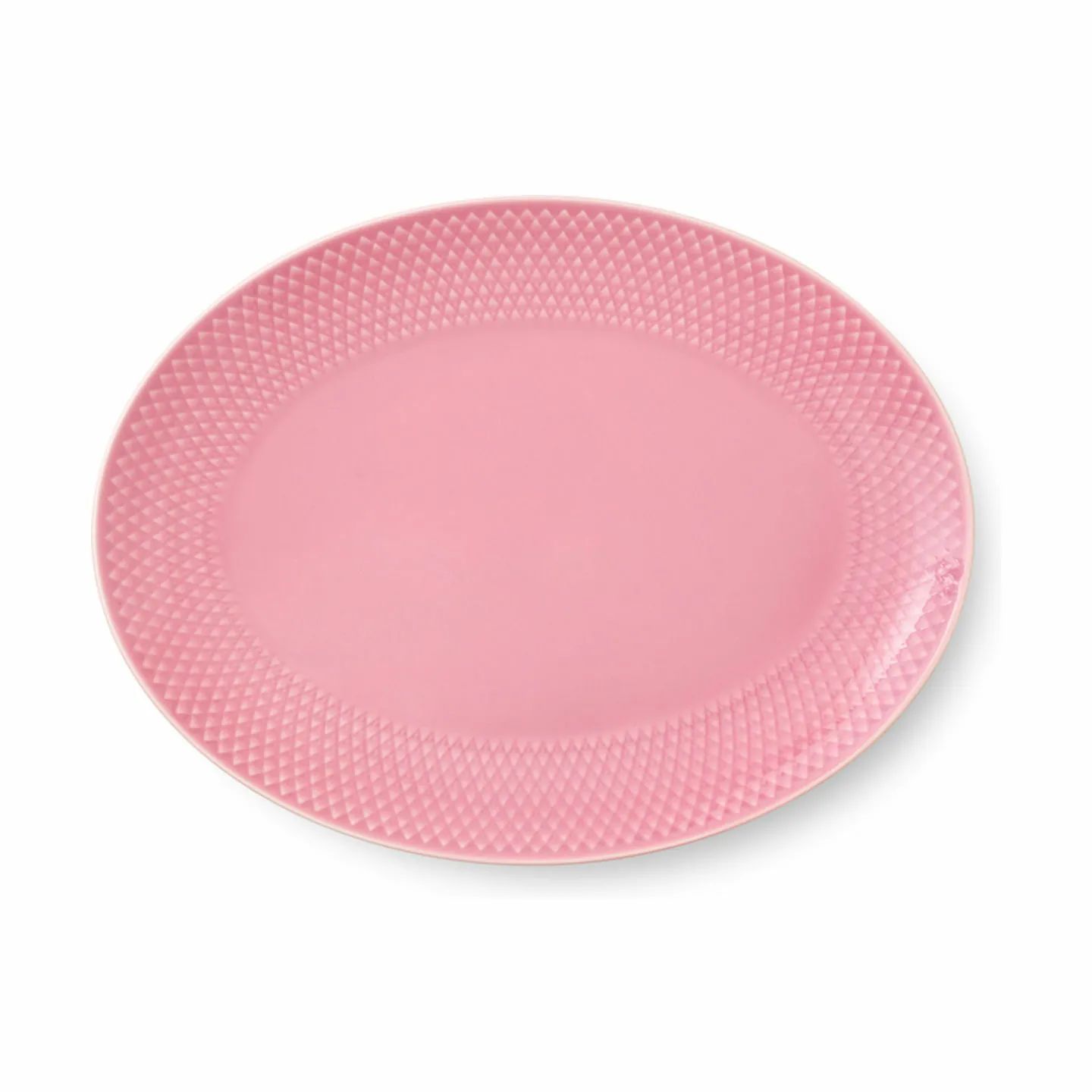 Lyngby Porcelæn Serveringsfade Rhombe Color Rhombe Colour Serveringsfad i Rosa, B21,5 x L28,5 cm, 1