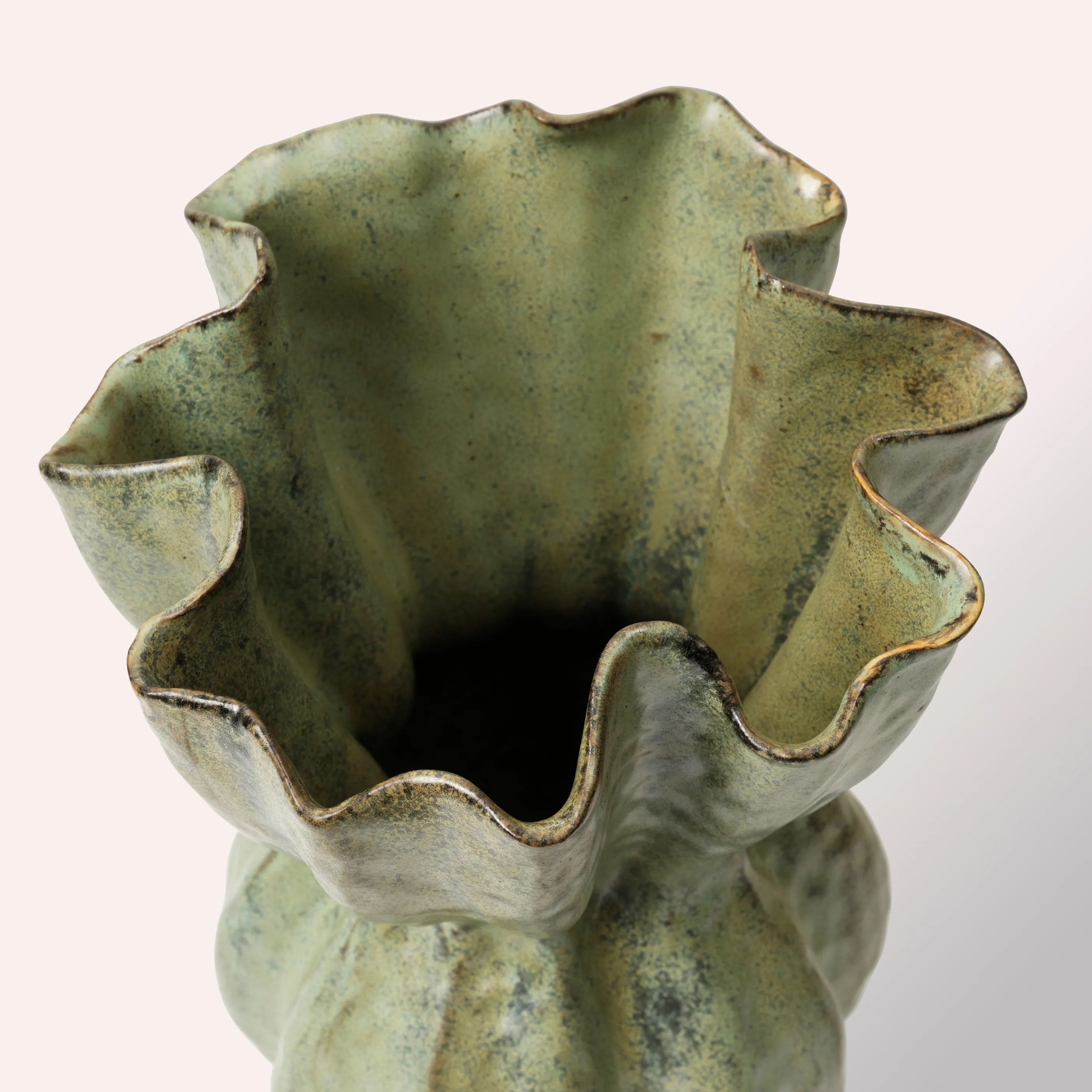Broste Copenhagen Vaser Cori Vase i Grøn, 36 cm, 3