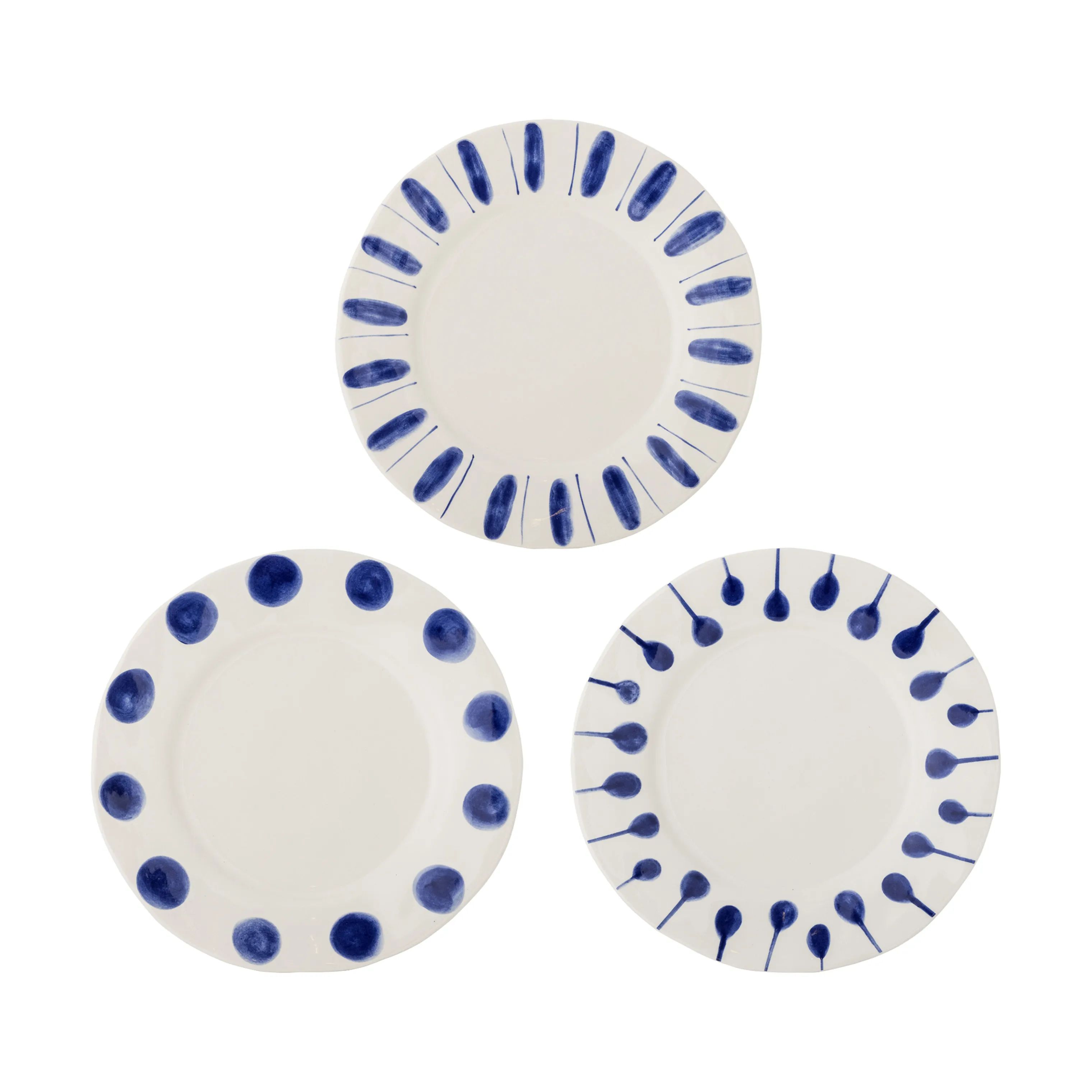 Creative Collection Middagstallerkener Linora Tallerken - 3 stk. i Blå, 28 cm, 1
