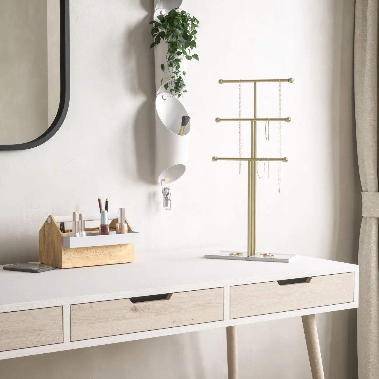 Umbra Småopbevaring Trigem Smykkestativ i brass, 5