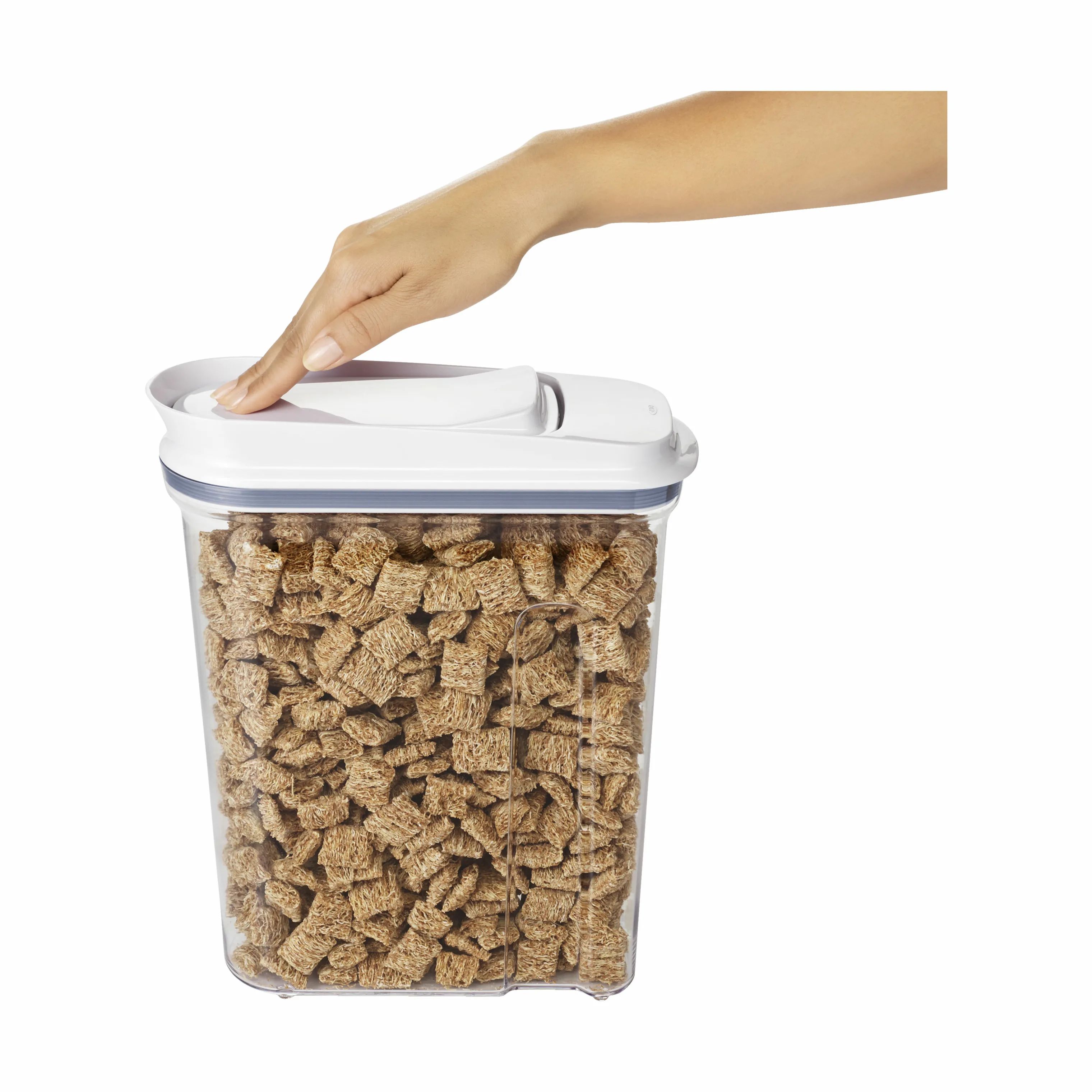OXO Opbevaringsbokse POP Opbevaringsboks i hvid;klar;grå, H32,3 cm x 4.2 L, 5