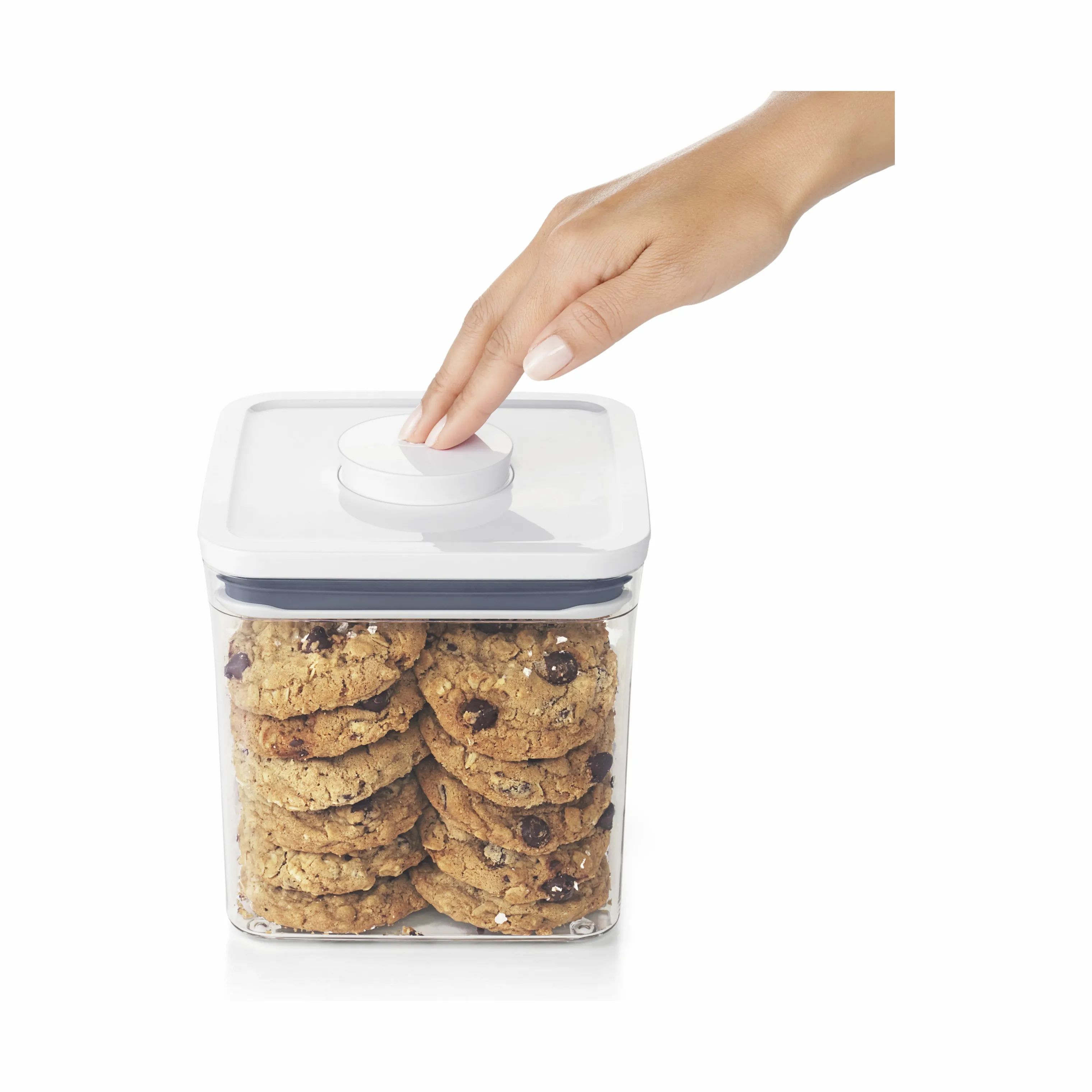 OXO Opbevaringsbokse Good Grips POP Opbevaringsboks - 10 stk. i klar;hvid, 10 stk., 3