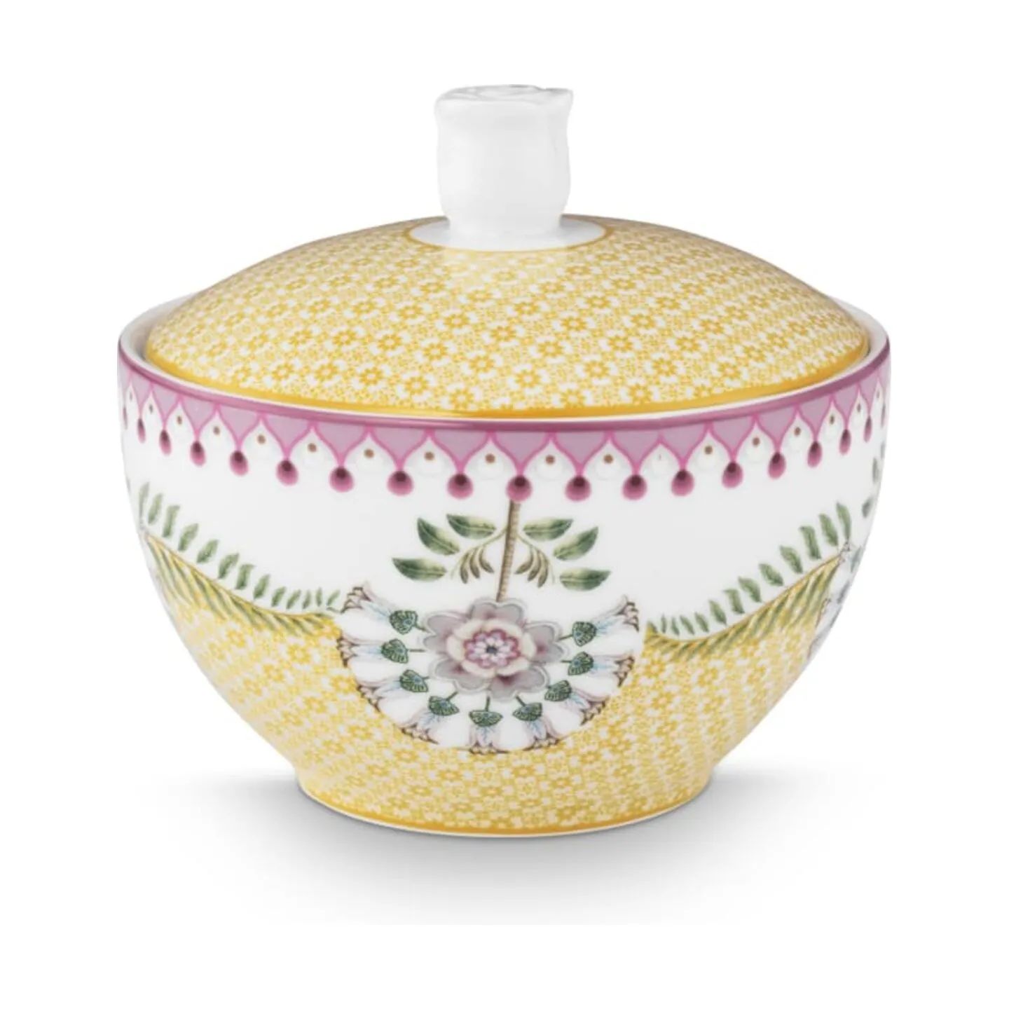 PIP Studio Skåle Lily & Lotus Sukkerskål i Yellow, 1