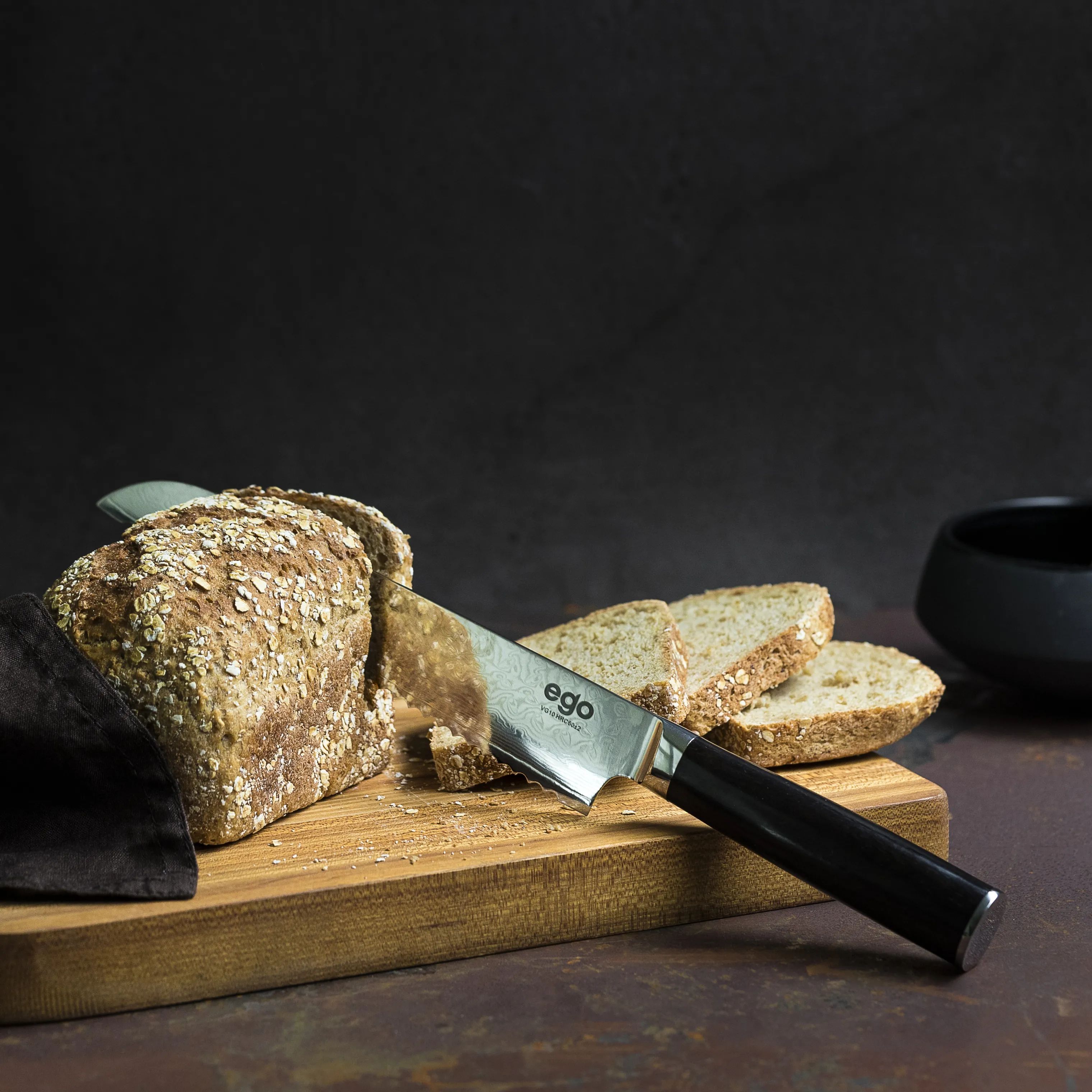 EGO Brødknive VG 10 Brødkniv i Sort, 2