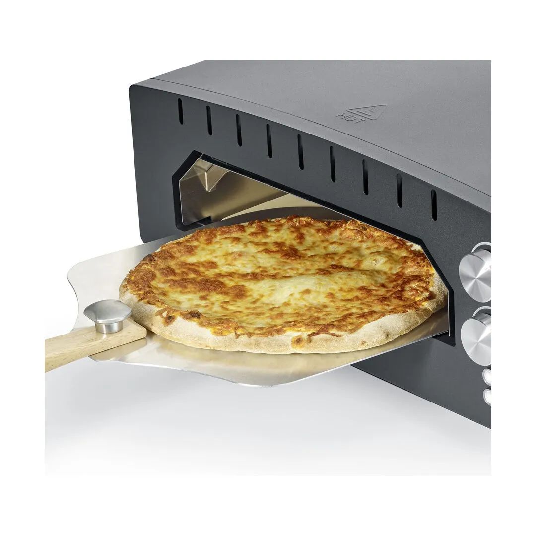 Caso Pizzaovne Elektronisk Pizzaovn i Sort, 4