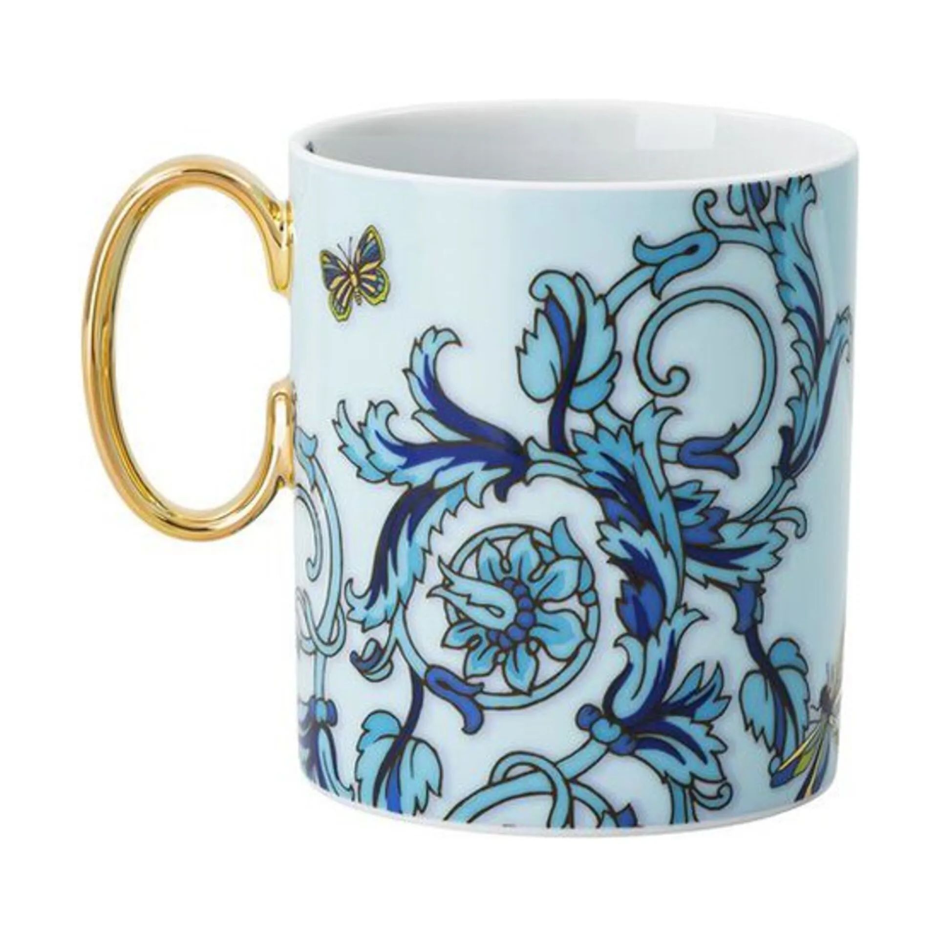 Versace Krus og kopper med hank Le Jardin Krus i Blue, 1