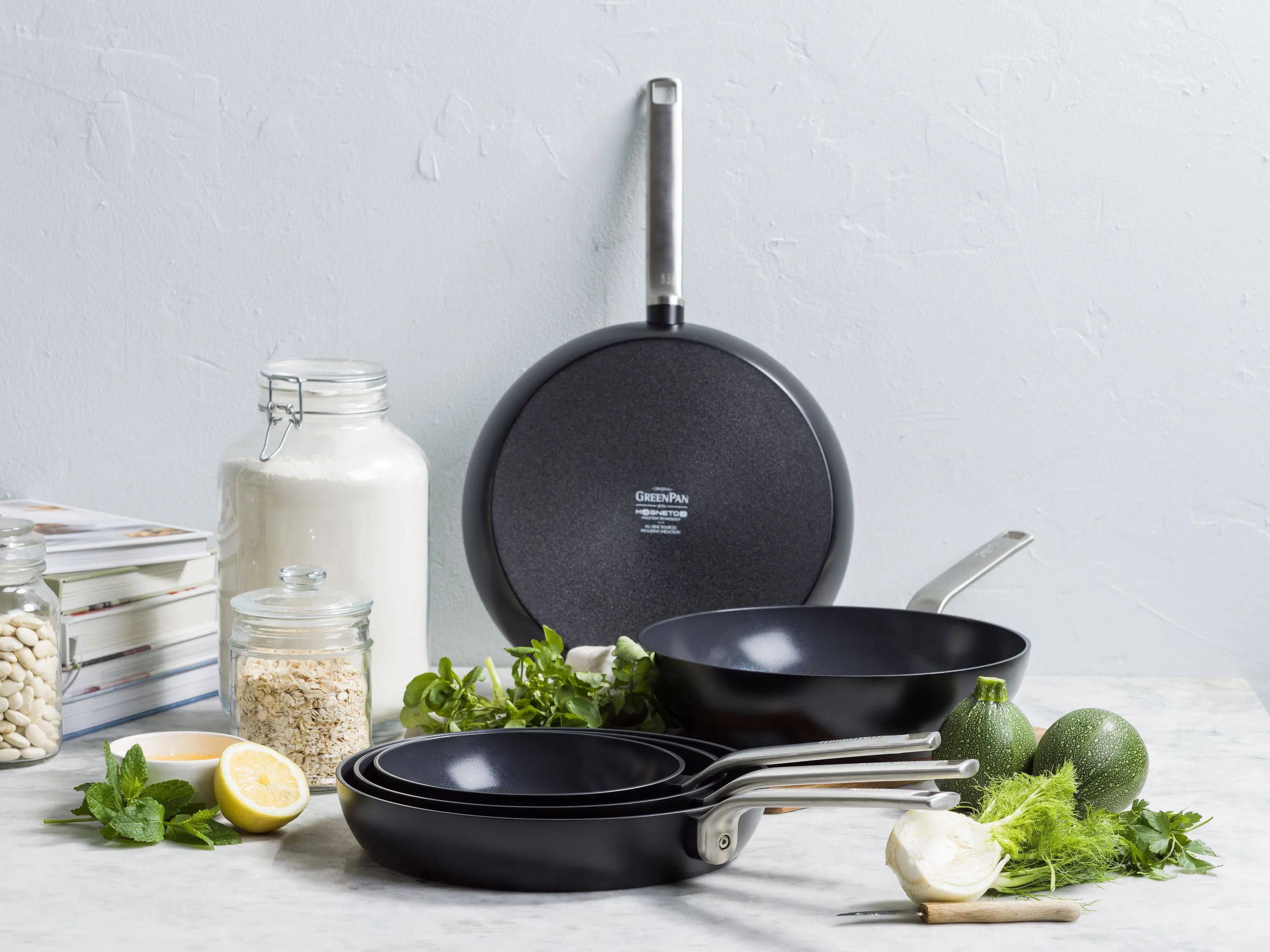 Greenpan Stegepander Evolution Stegepande i Sort, 24 cm, 5