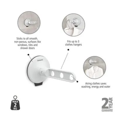 Brabantia Tørrestativer Bøjlekrog m. Sugekop i Grey, 5