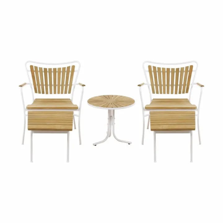 Mandalay Loungestole Marguerit Skammel til loungestol i Hvid, 4