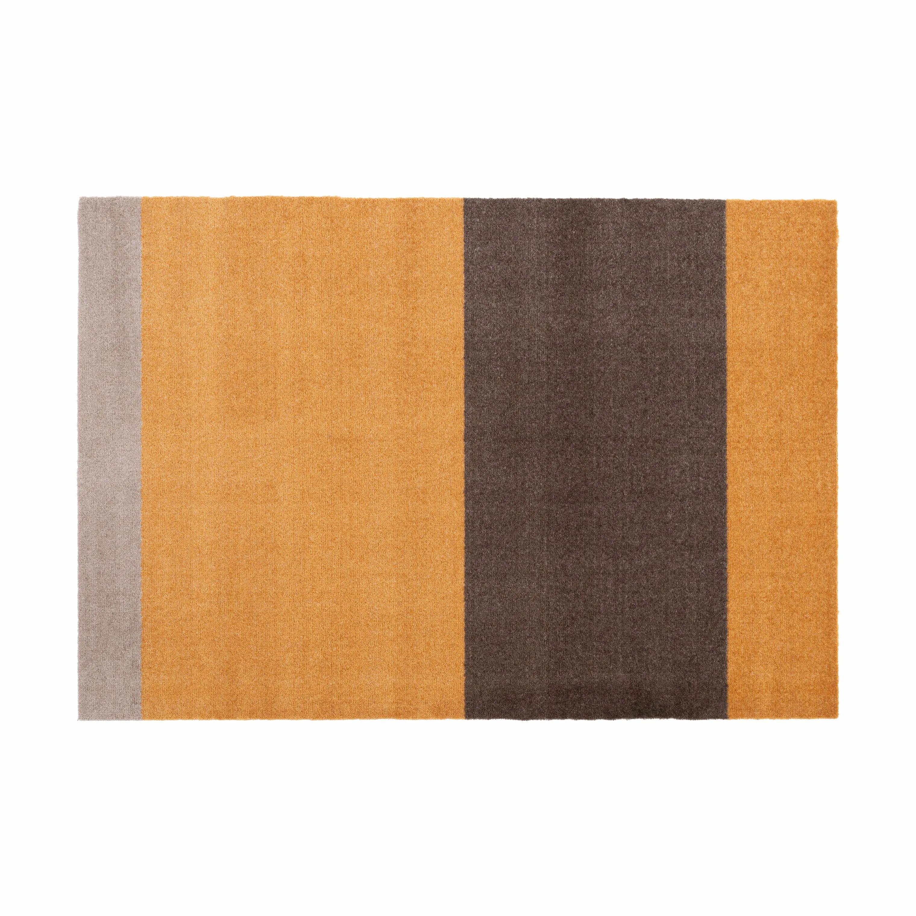 Tica Copenhagen Gulvtæpper Stripes Horisontal Gulvtæppe i Dijon/brun/sand, B90 x L130 cm, 1
