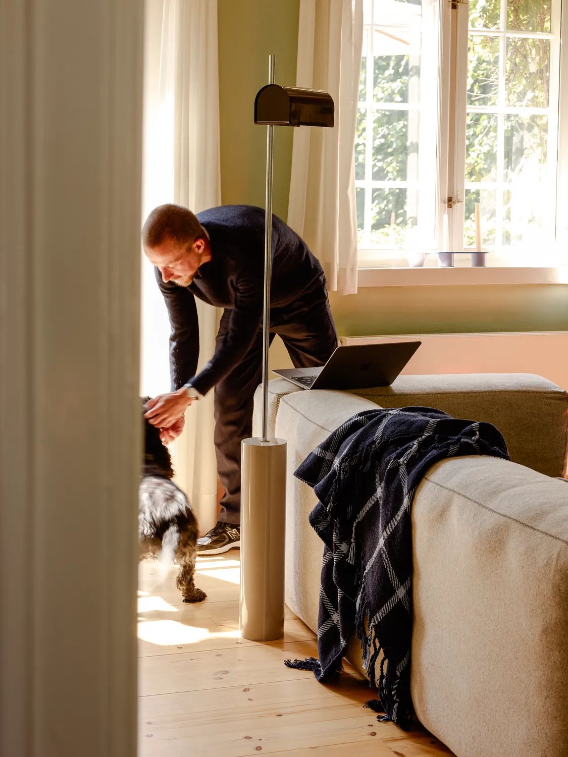 Hübsch Plaider Flok Plaid i Mørkeblå, 2
