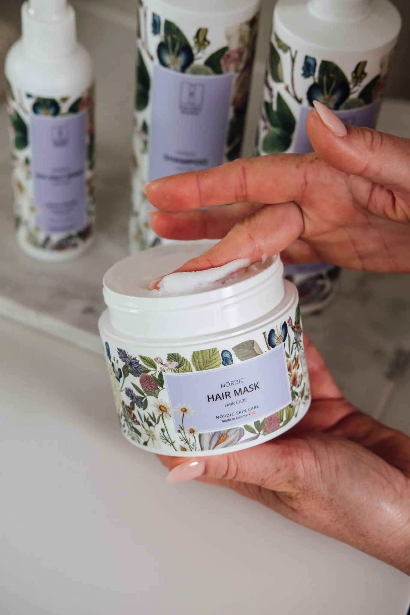 Raunsborg Shampoo og hårpleje Nordic Moisture & Repair Hårmaske i Hvid, 2