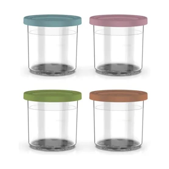 Ninja Opbevaringsglas Creami Bøtte - 4 stk. i Multifarvet, 4 stk., 1
