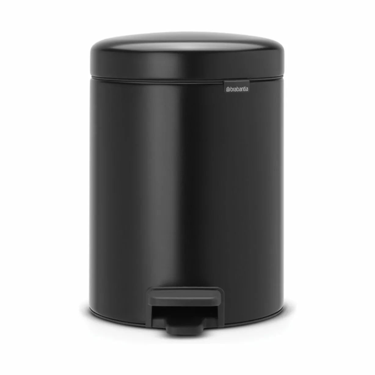 Brabantia Toiletspande NewIcon Pedalspand i Mat sort, 5 L, 1