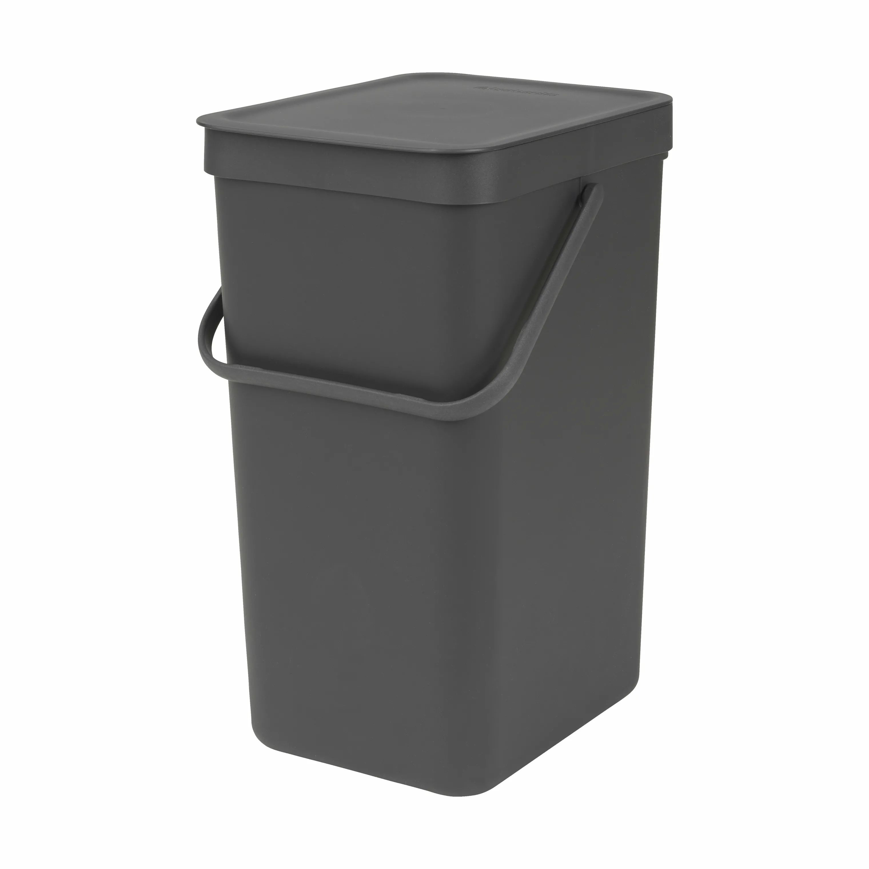 Brabantia Spande uden pedal Sort & Go Affaldsspand i Grå, 16 L, 1
