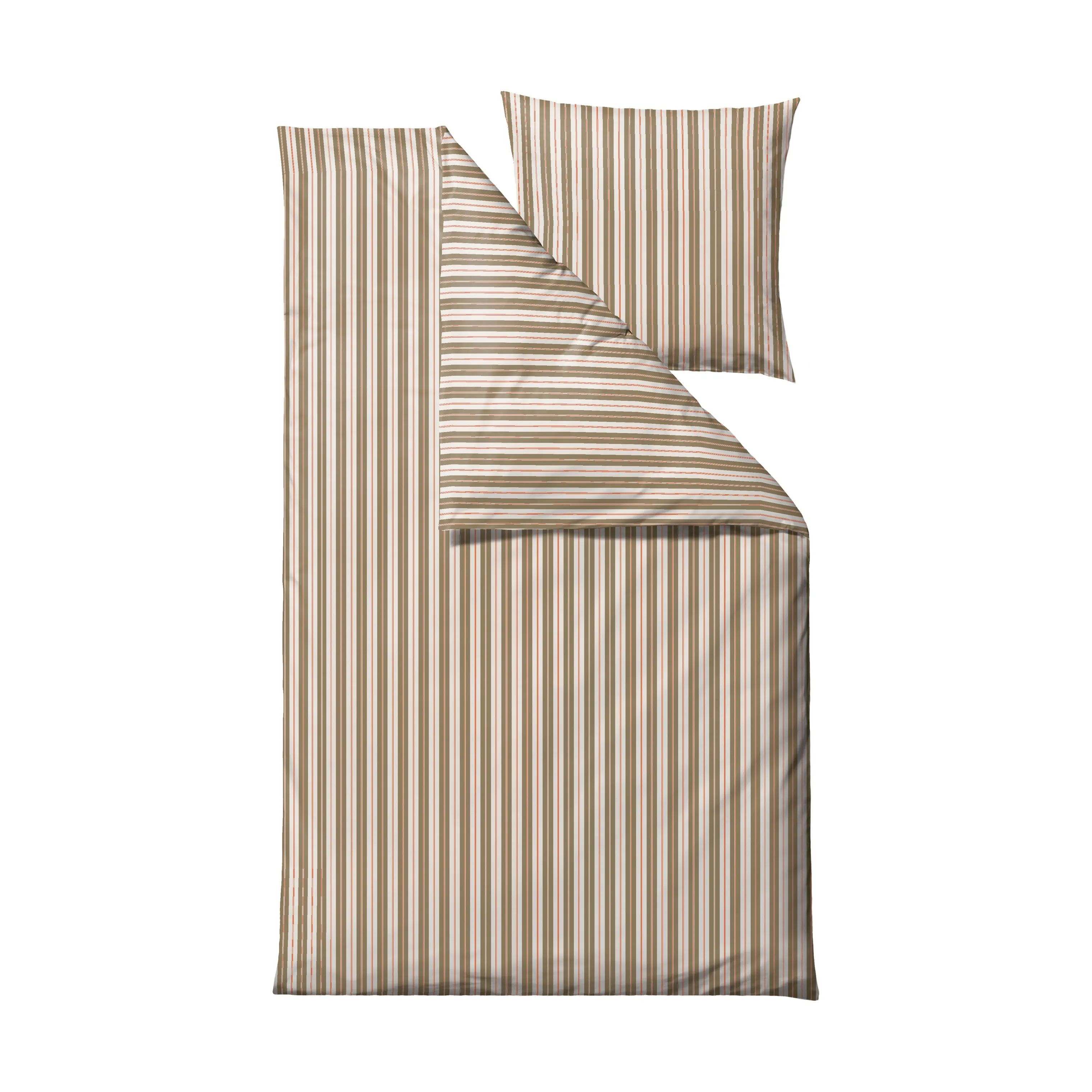 Södahl Sengetøj Flow Sengetøj i Olive, B140 x L220 cm, 1