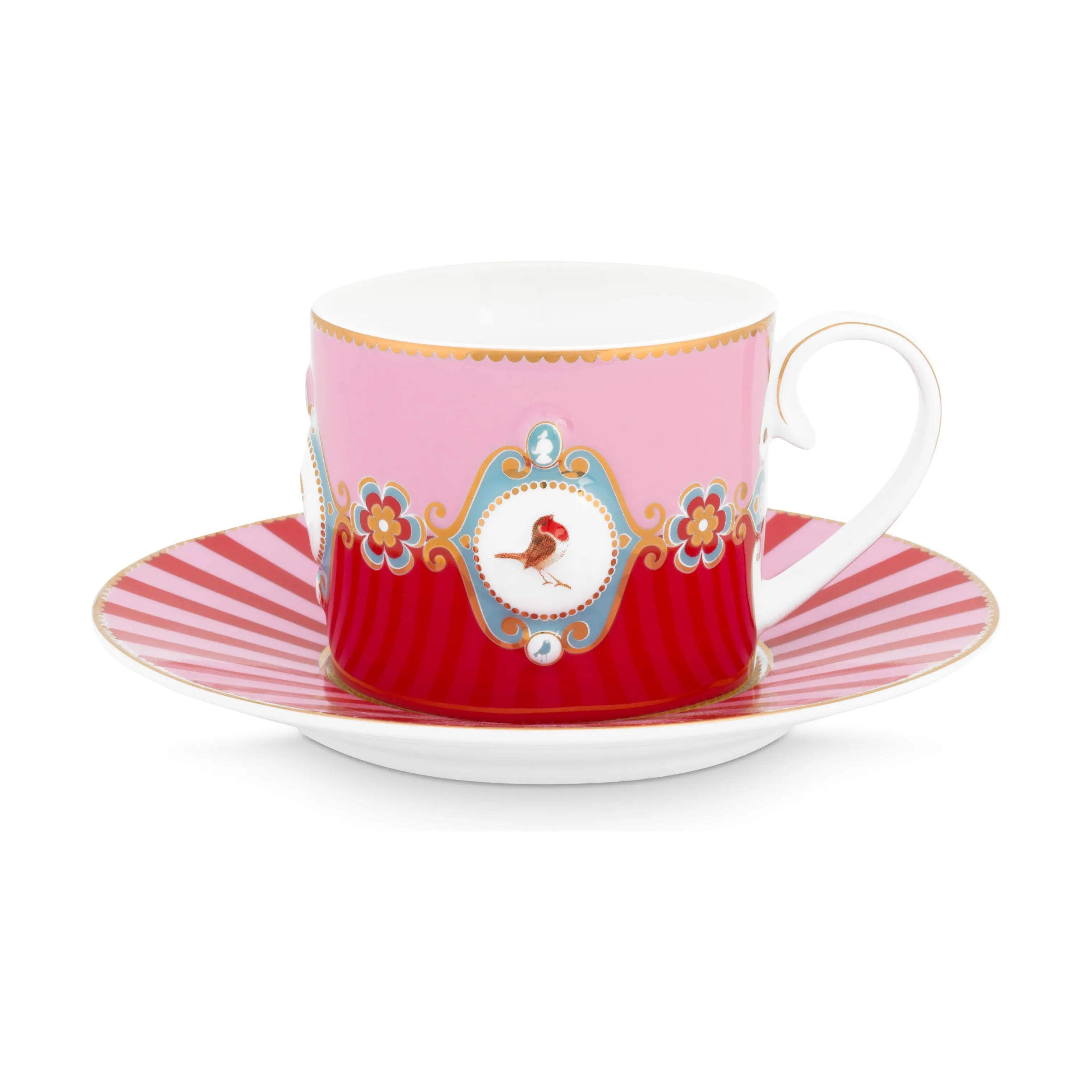 PIP Studio Krus og kopper med hank Love Birds Kop i Red, 1