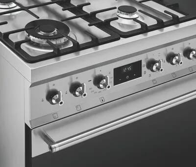 Smeg Komfurer Classic Symphony Gaskomfur i Stål, 3
