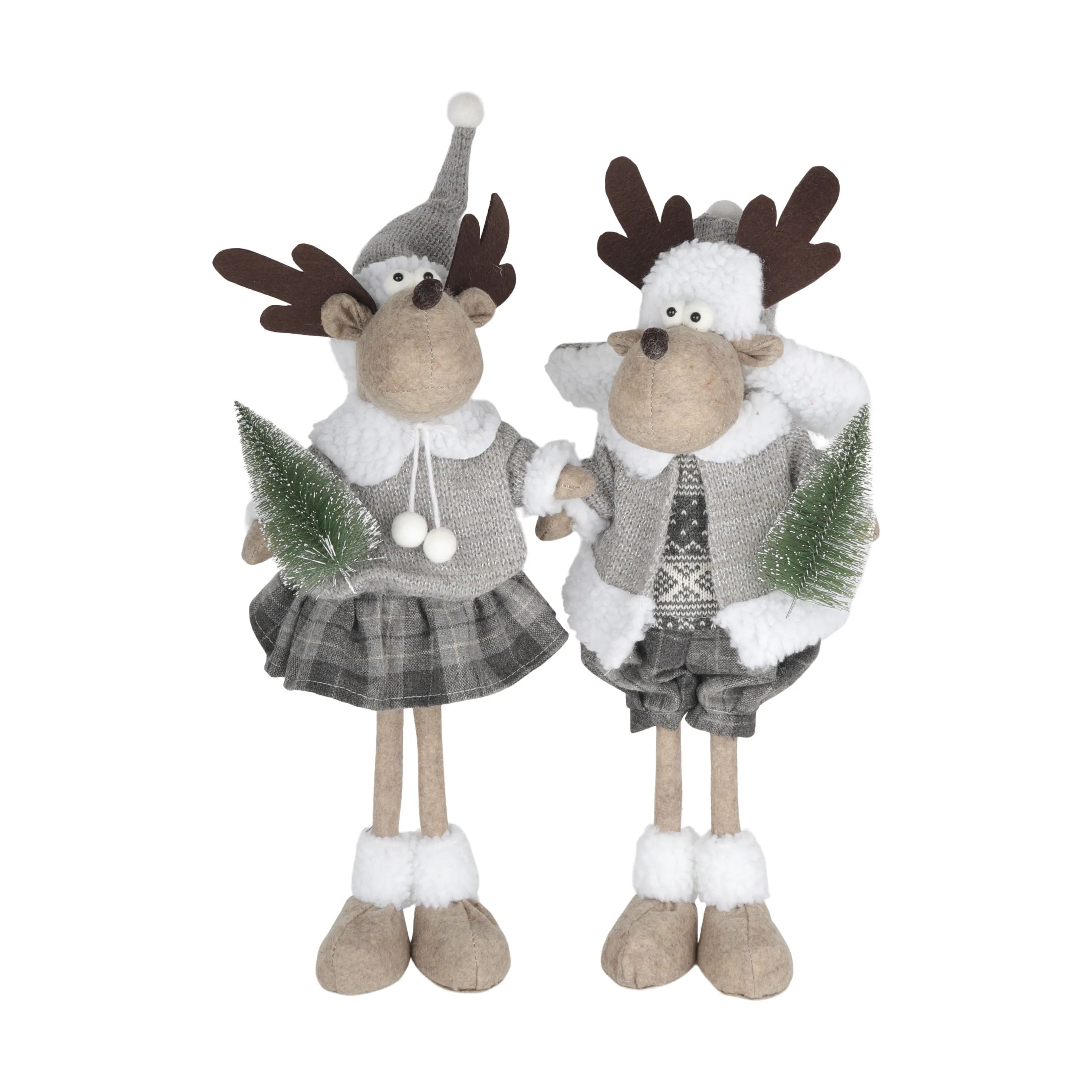 Casa Christmas Dyrefigurer Rensdyr i Stående pige, 3