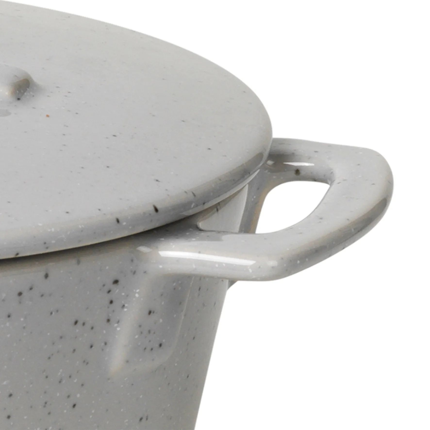 Broste Copenhagen Ovnfaste fade Hasle Ovnfast Fad m. Låg i Light Grey Granite, 3