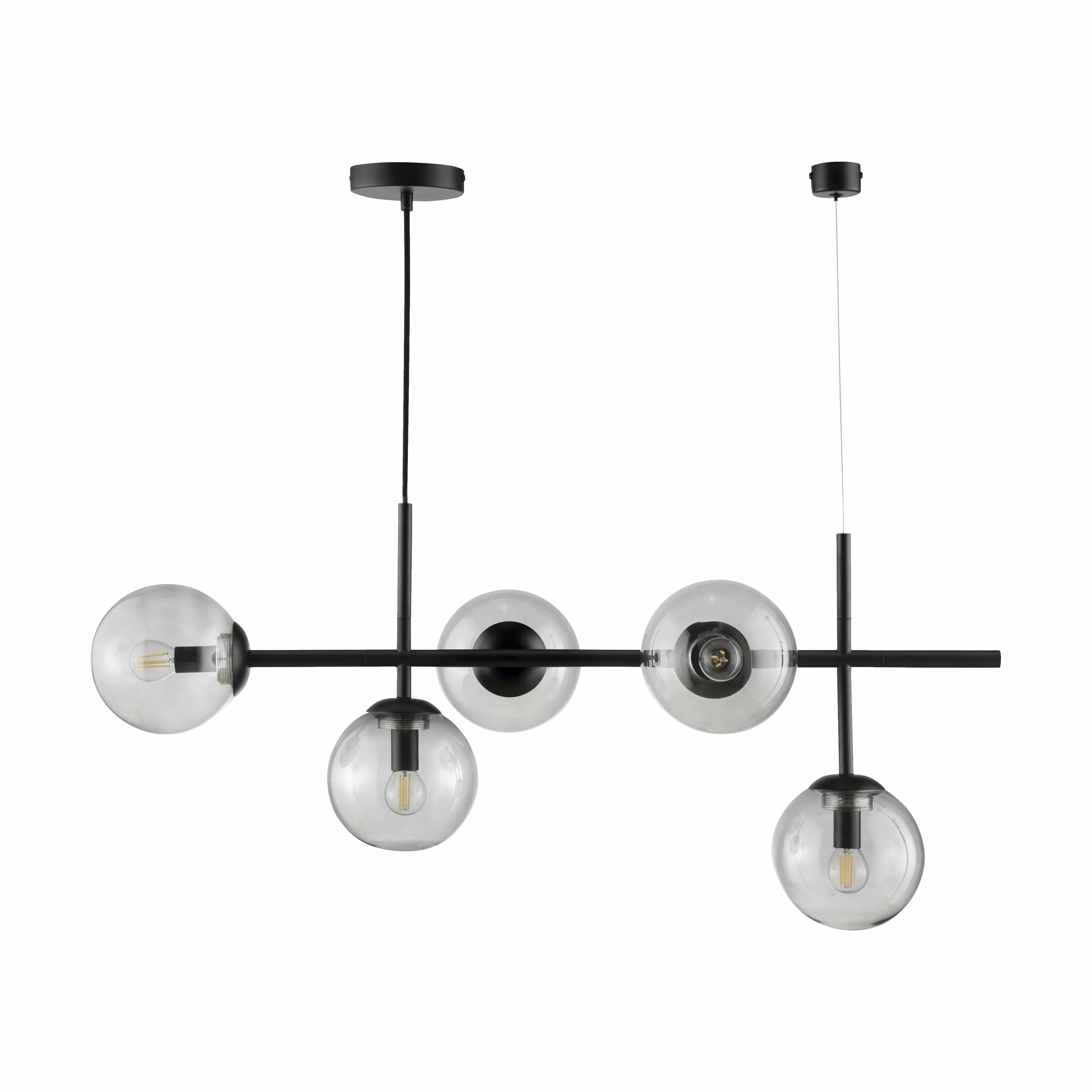 Dyberg Larsen Pendler Como Aflang Pendel i Røg/sort, H39 x L93 cm, 1
