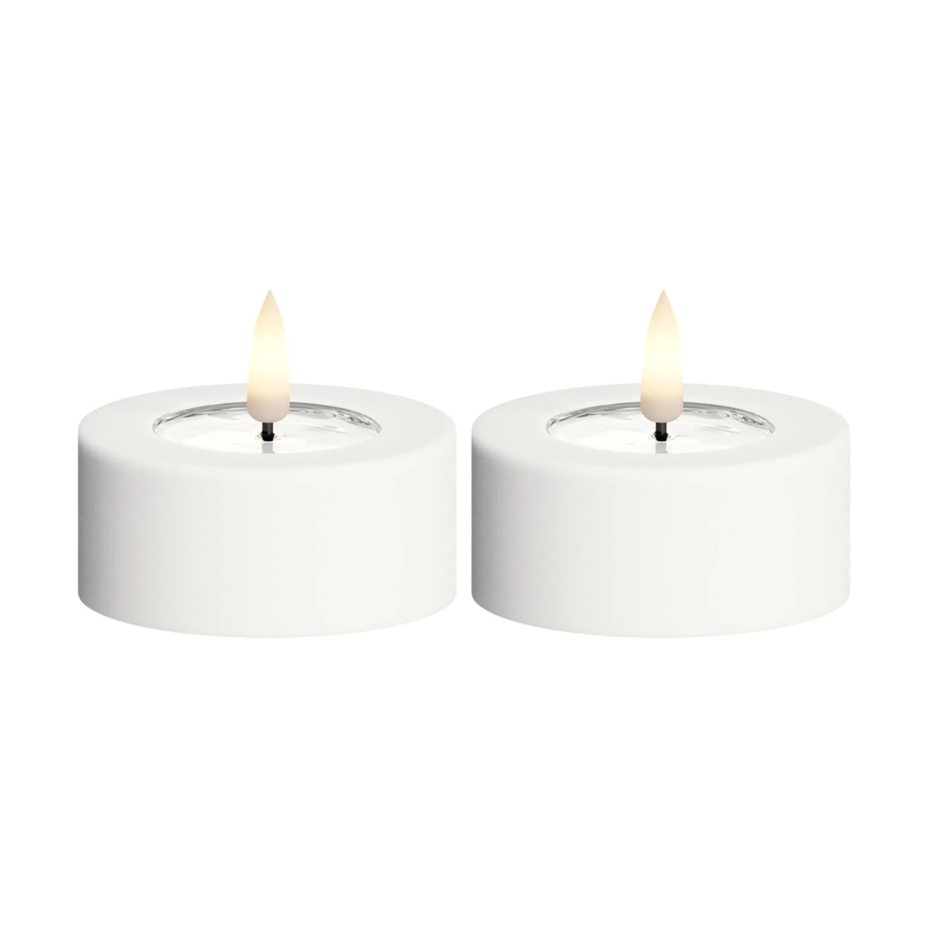 Deluxe Homeart LED-lys Udendørs LED Fyrfadslys - 2 stk. i Hvid, 1