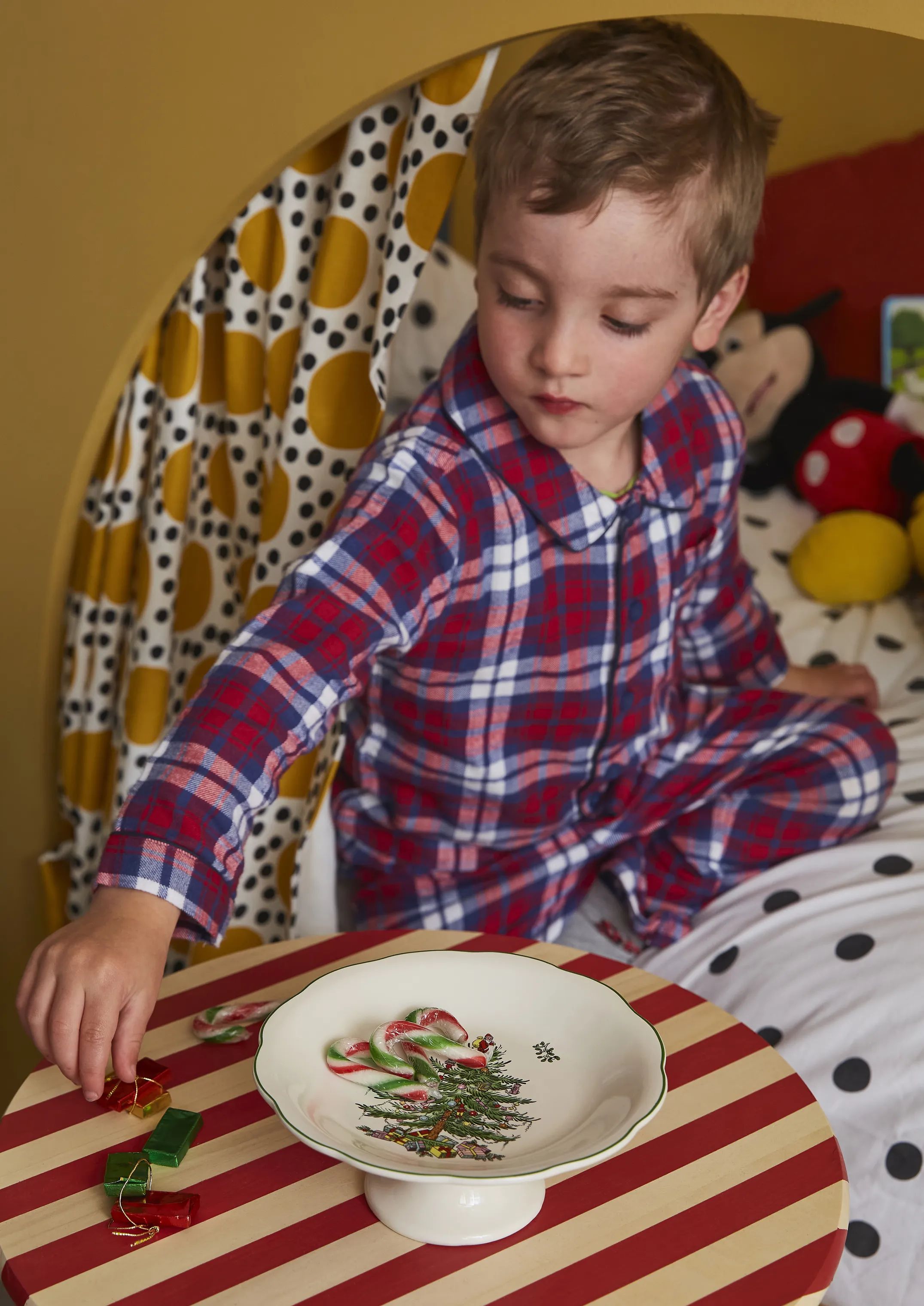 Spode Serveringsskåle Christmas Tree Skål i Hvid/grøn/rød, 2