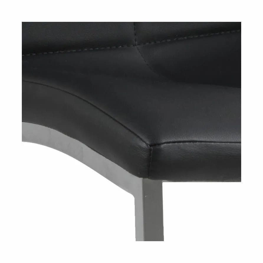 CASA Living Spisebordsstole Asama Spisebordsstol - 4 stk. i sort/krom, 4