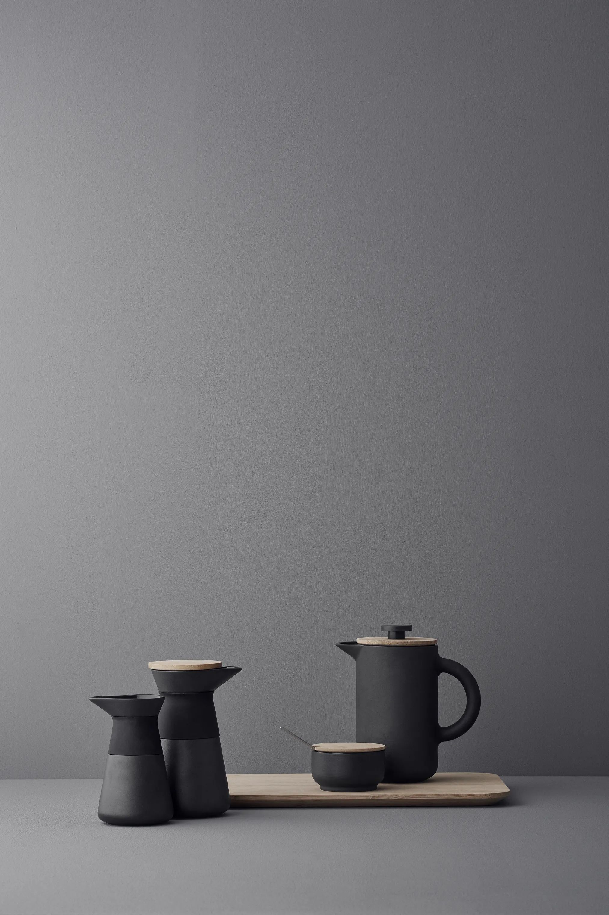 Stelton Stempelkander Nordic Theo Stempelkande i Sort, 0.8 L, 2