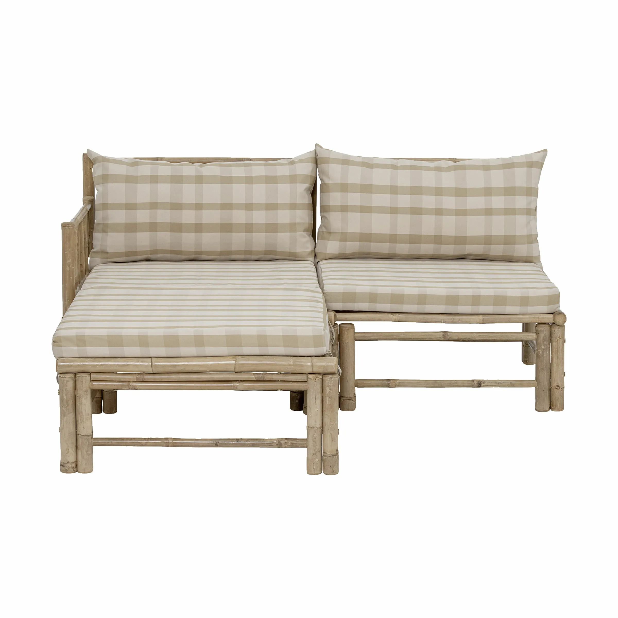 Bloomingville Loungestole Korfu Modul Haveskammel i Natur, B72 x L72 cm, 6