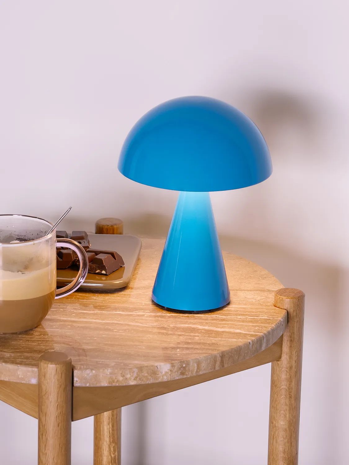Hübsch Bordlamper Mush Bordlampe i Blå, 2