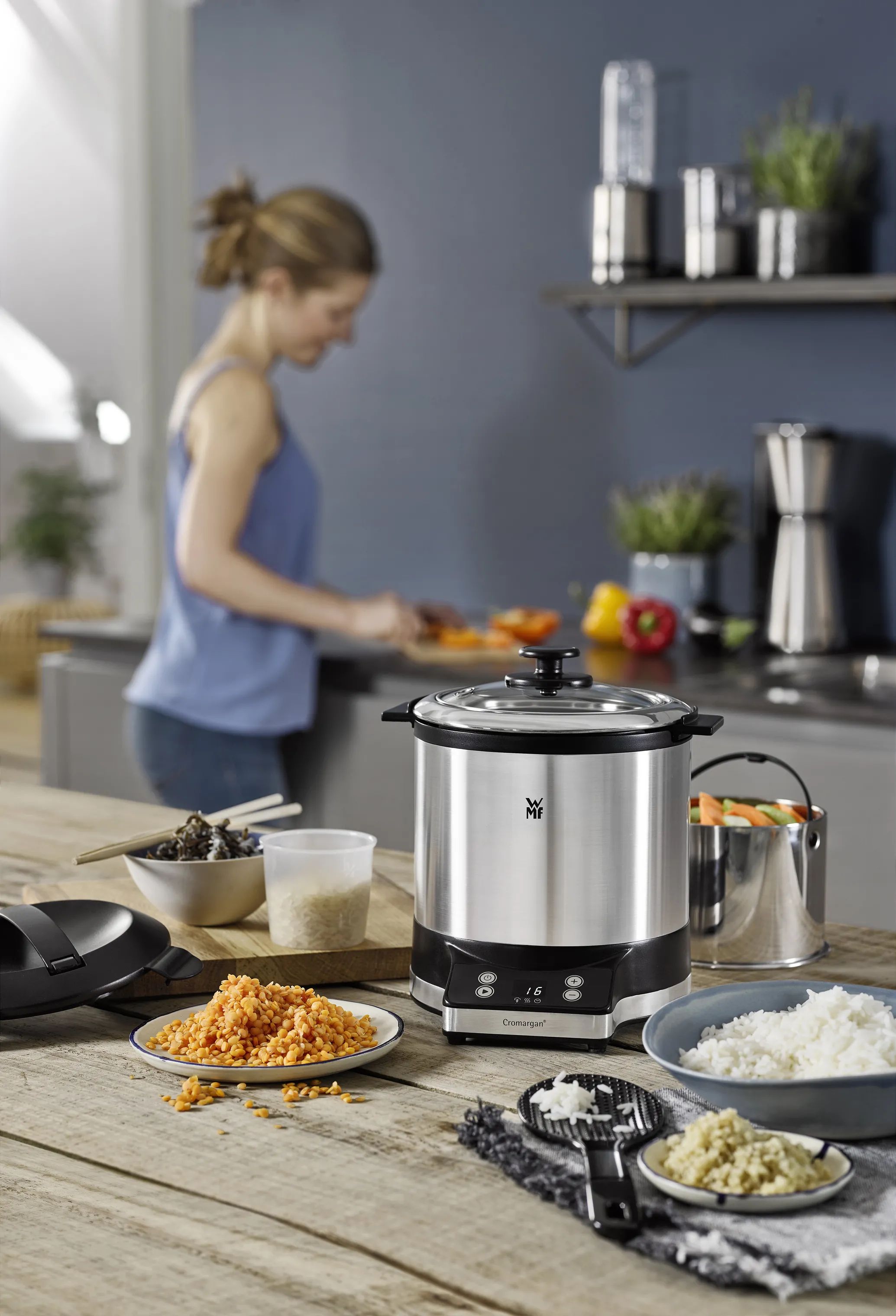 WMF Riskogere KitchenMinis Riskoger i Stål, 4