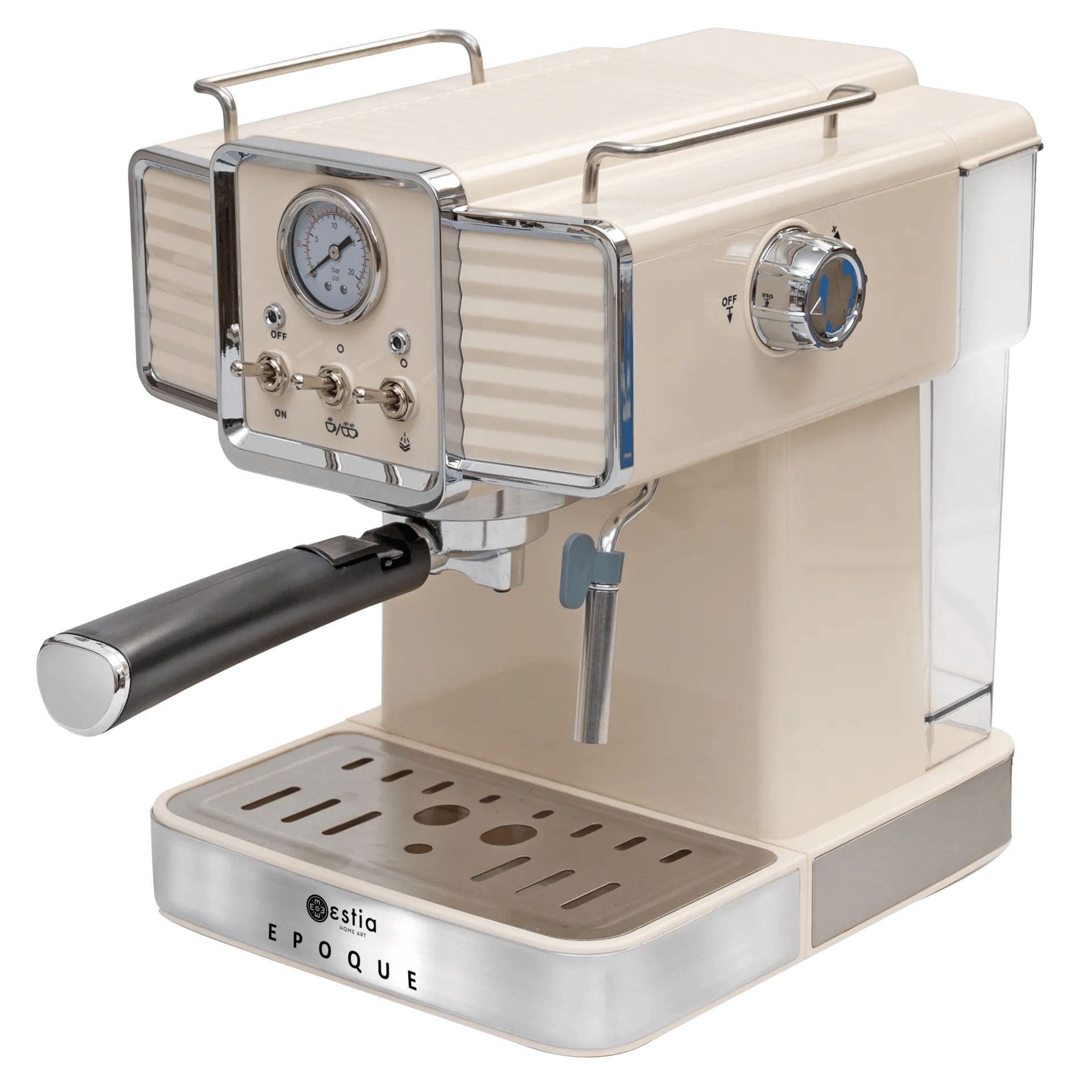 Estia Home Espressomaskiner Retro Epoque Retro Espressomaskine i Cream, 3