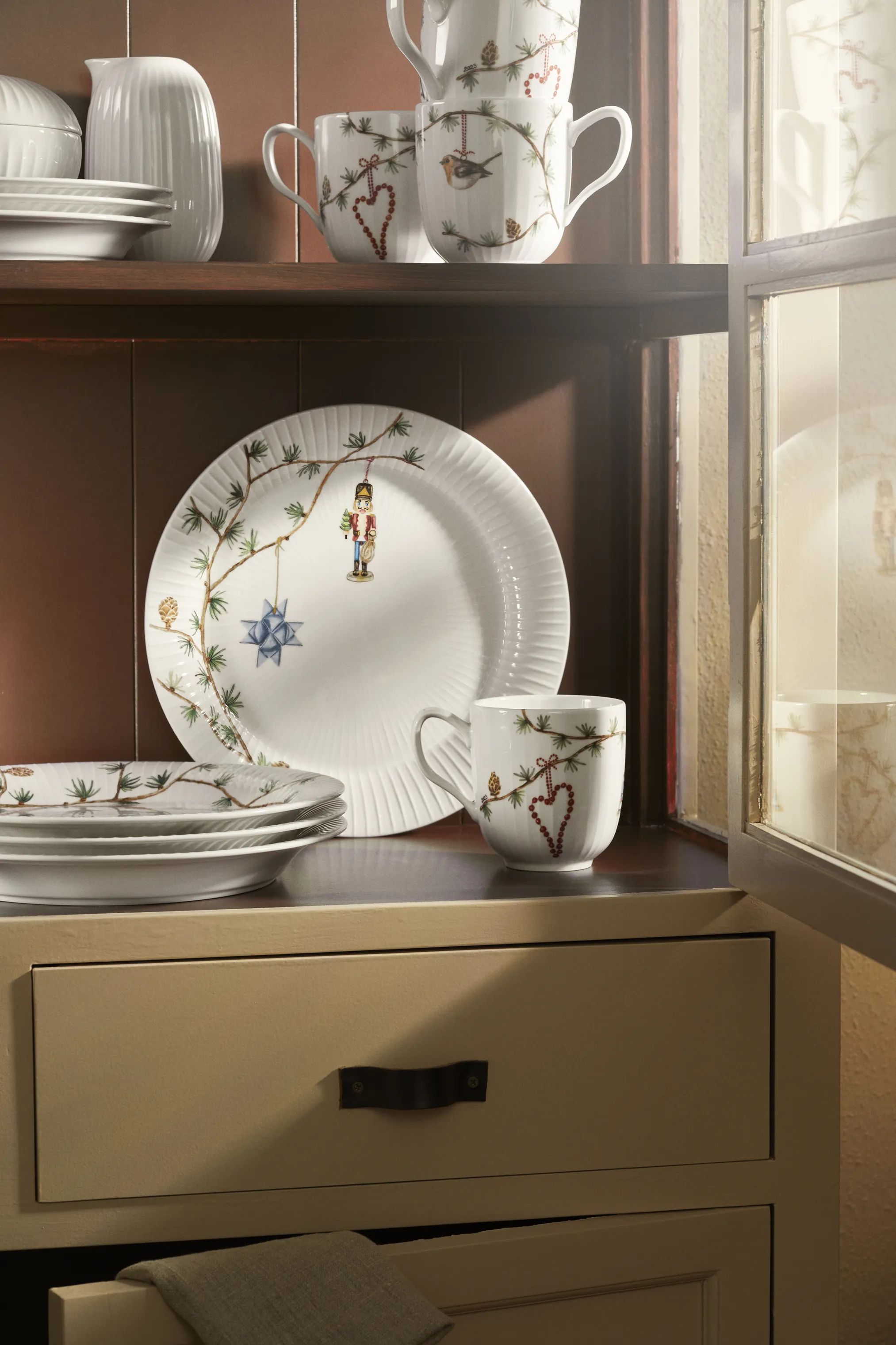 Kähler Middagstallerkener Hammershøi Jul Middagstallerken i Hvid, 27 cm, 5