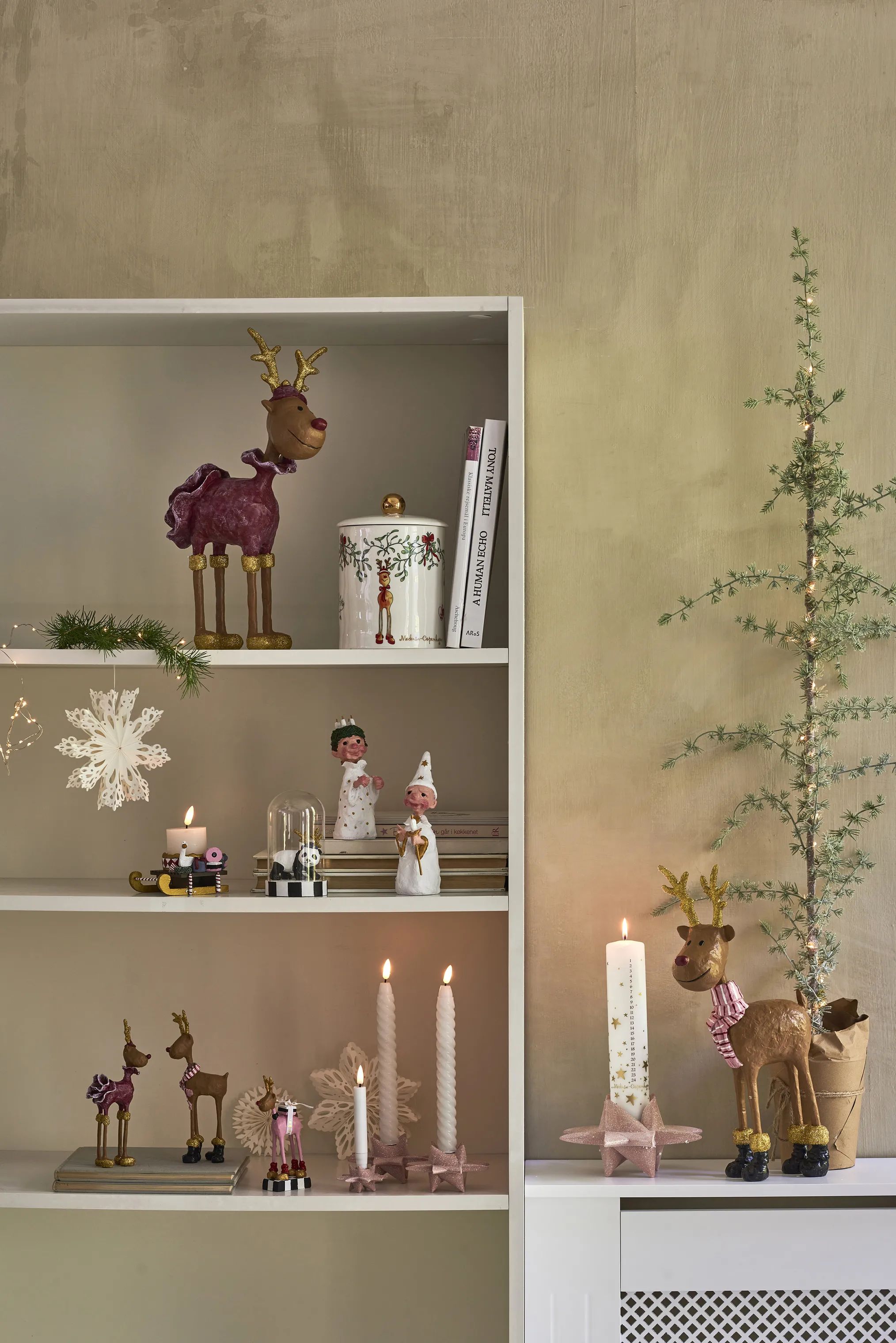 Medusa Copenhagen Jule- og adventsstager Lysestage - Stjerneskud i Lyserød, 6 cm, 2