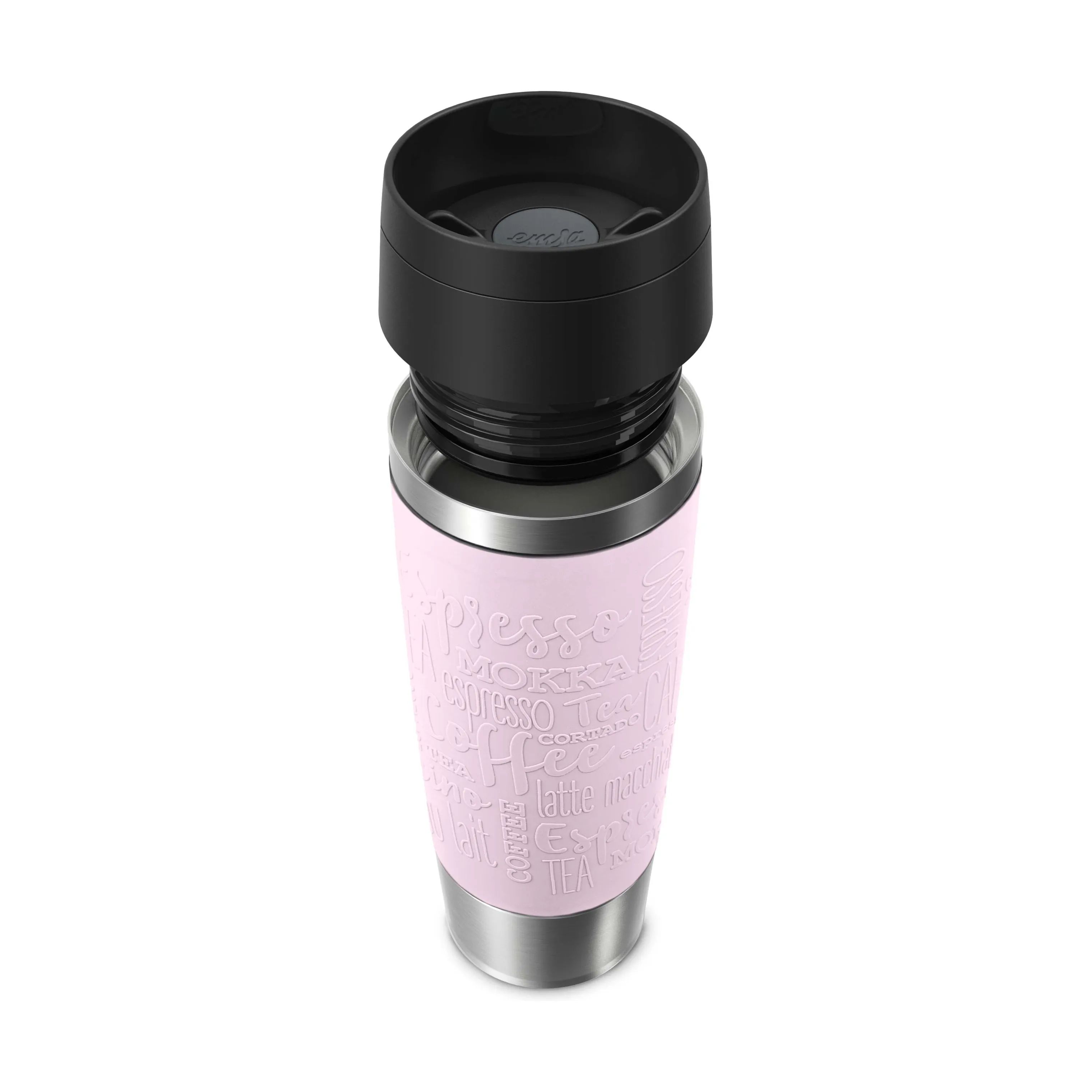 Emsa To go kopper To Go To-Go Classic Rejsekrus i Pastel Pink, 0.5 L, 6