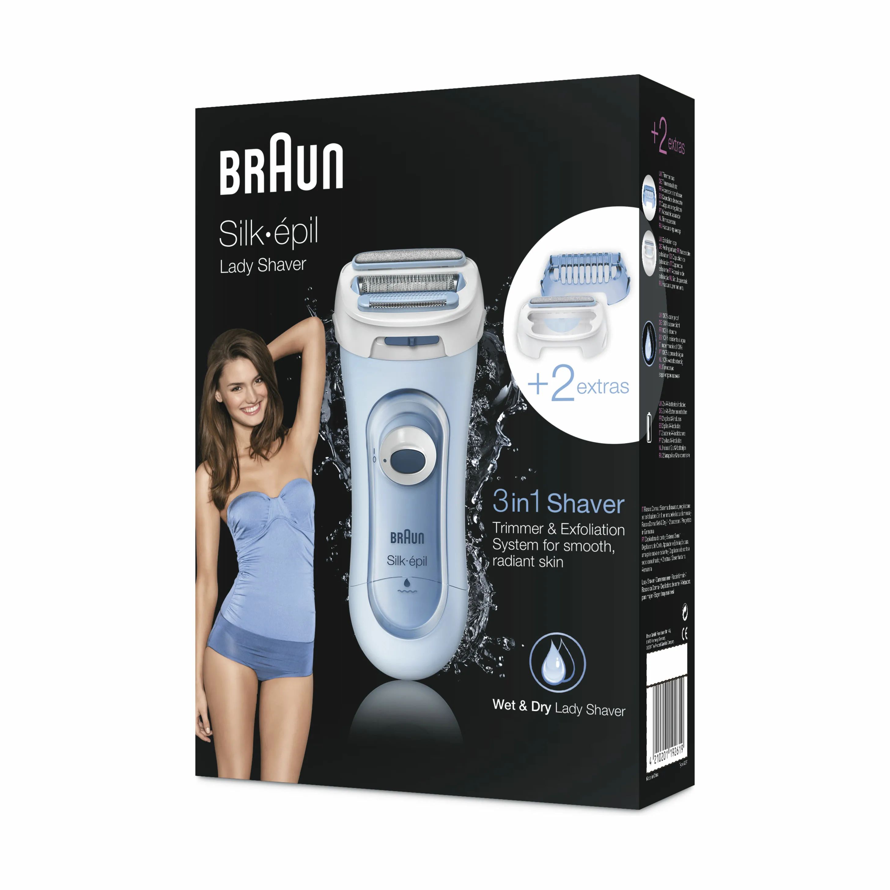 Braun Ladyshavere Silk-épil Ladyshaver 5160 i blå, 2